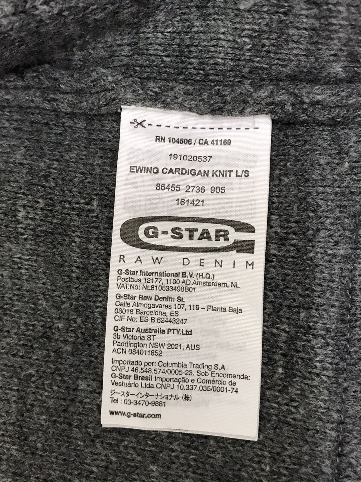 G-Star G-STAR RAW DENIM Cardigan Knit Size US M / EU 48-50 / 2 - 9 Thumbnail
