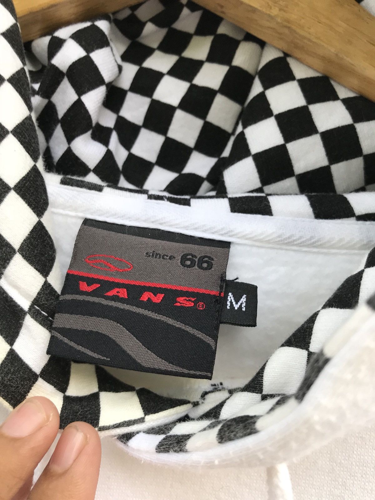 Vans Vans Hoodies Pullover Sweatshirt Skates White Checked Size US M / EU 48-50 / 2 - 7 Thumbnail