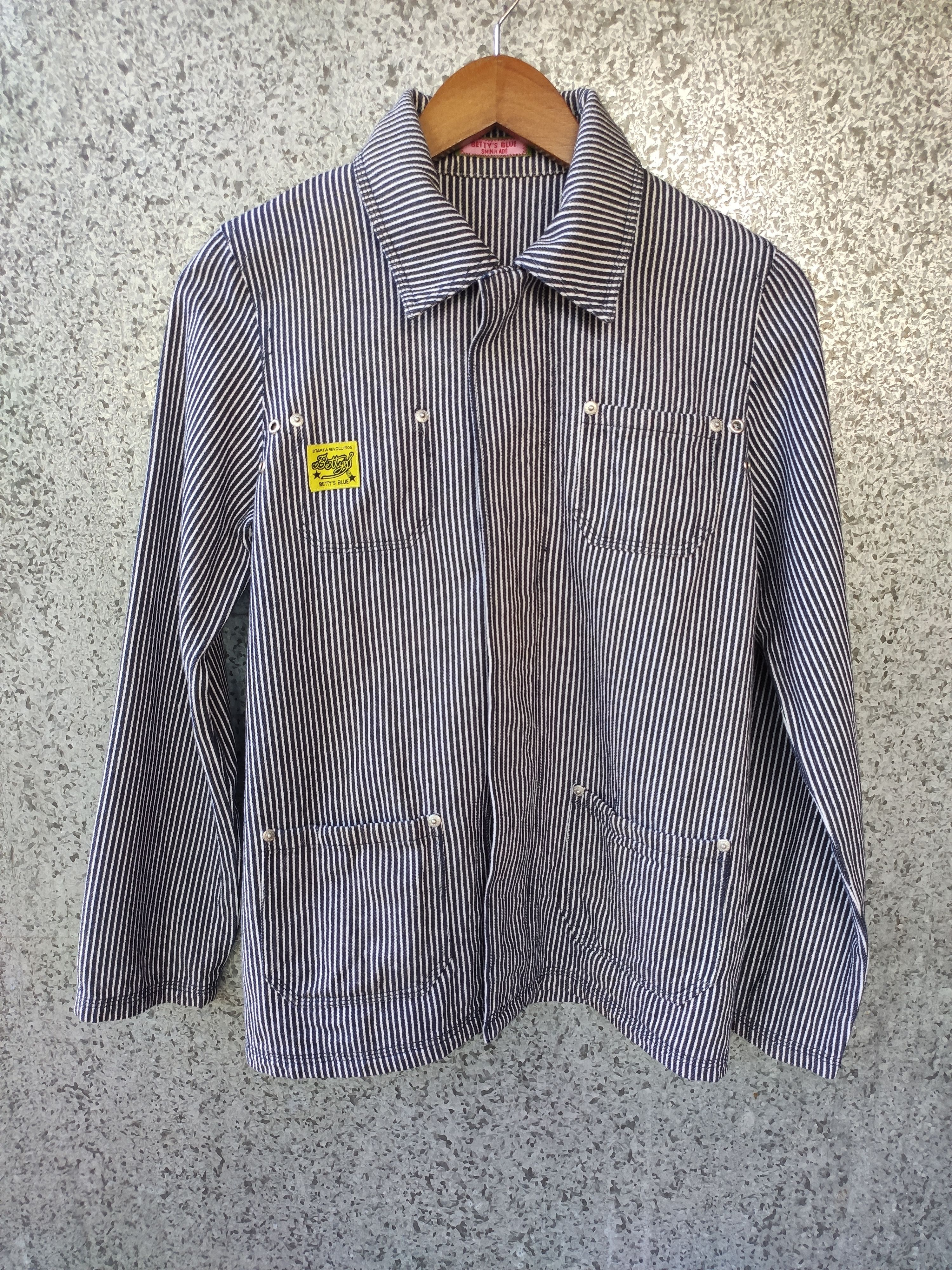 Japanese Brand 🔥 Bettys Blue by Shinji Abe jacket hickory Design Size US S / EU 44-46 / 1 - 1 Thumbnail