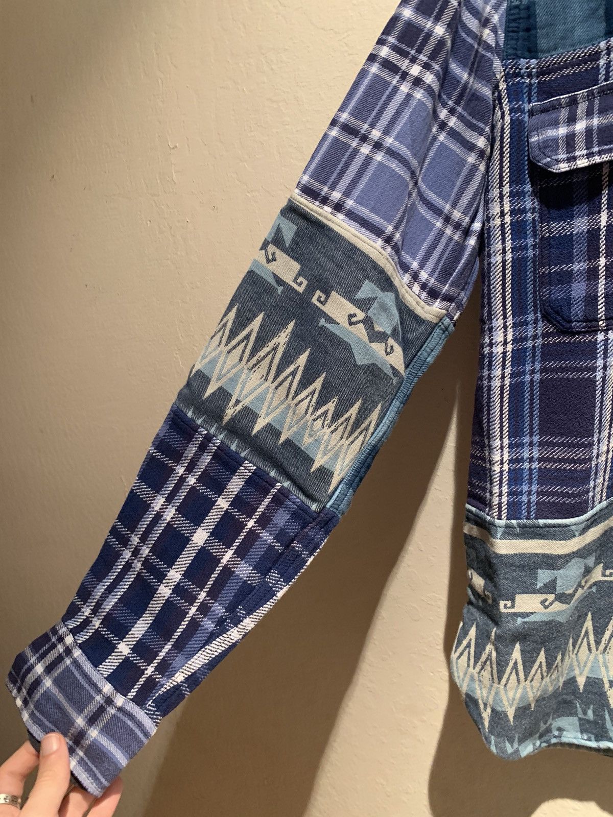 Designer × Polo Ralph Lauren × Ralph Lauren *RARE* New Polo Ralph Lauren Patchwork Button Shirt Size US S / EU 44-46 / 1 - 6 Thumbnail