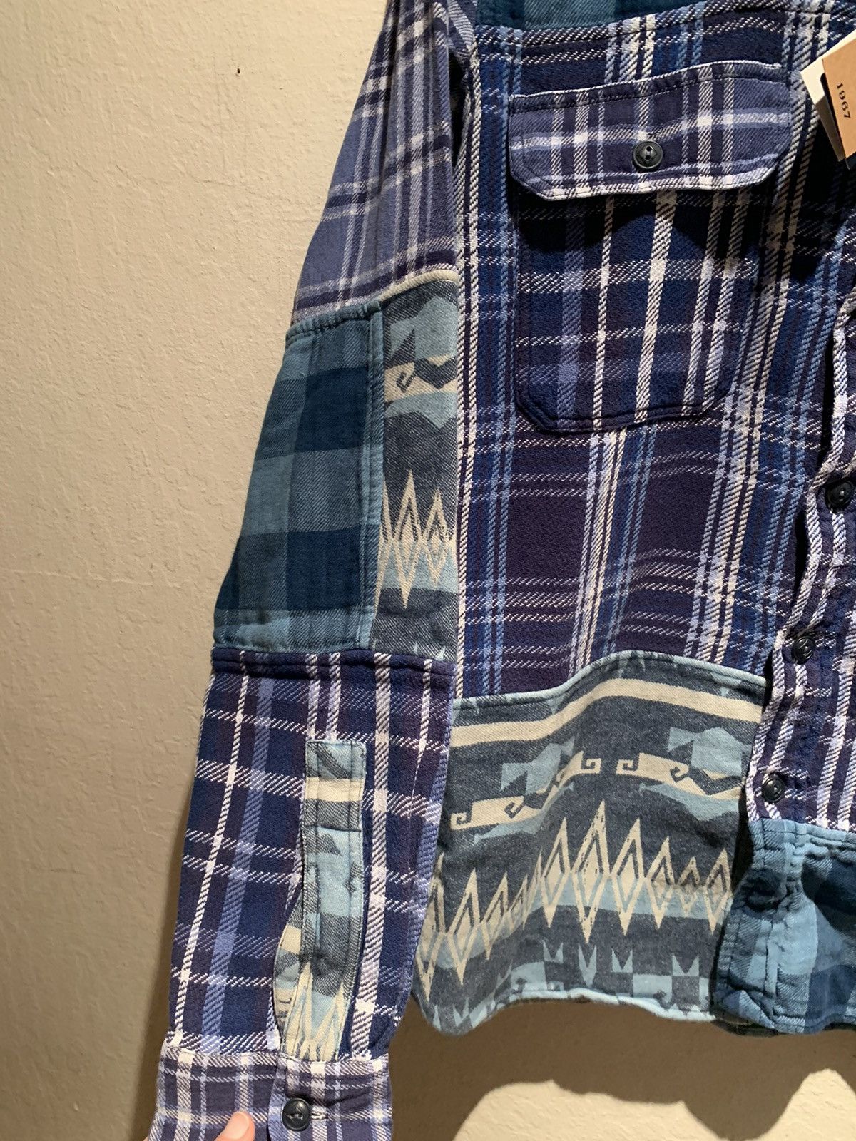 Designer × Polo Ralph Lauren × Ralph Lauren *RARE* New Polo Ralph Lauren Patchwork Button Shirt Size US S / EU 44-46 / 1 - 5 Thumbnail