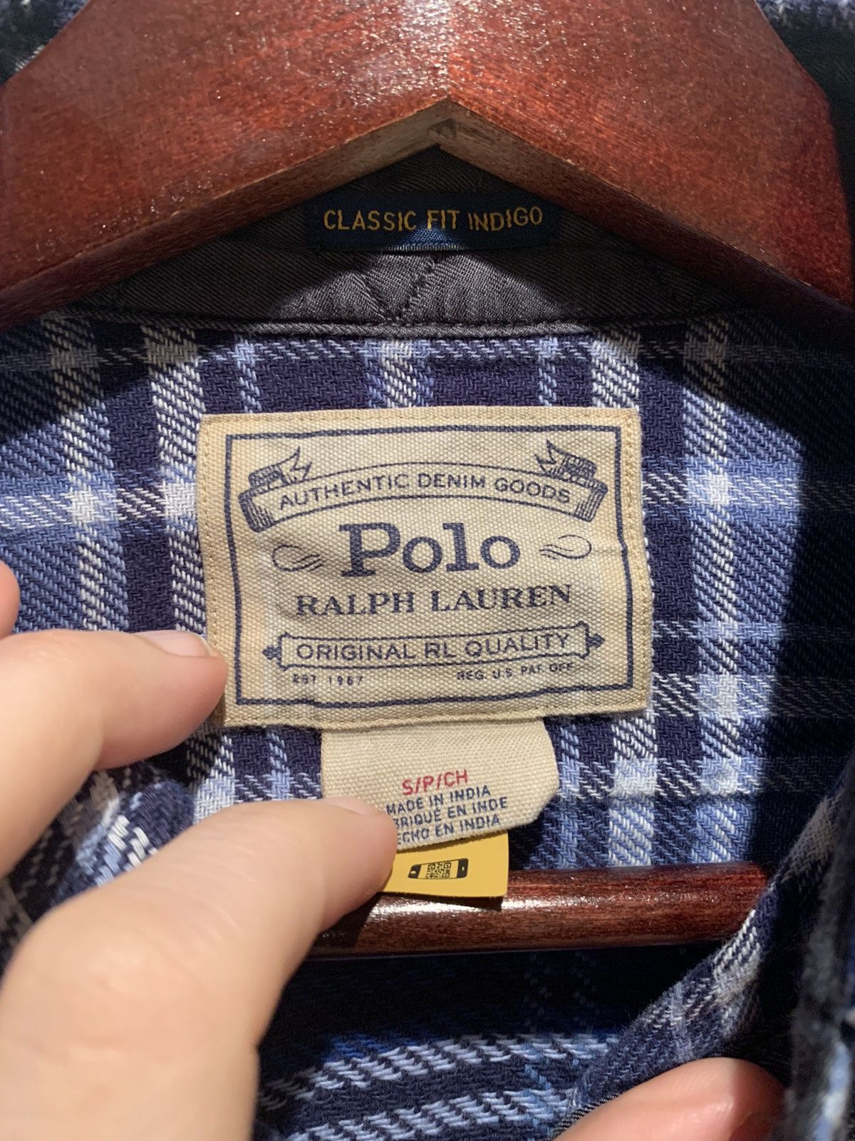 Designer × Polo Ralph Lauren × Ralph Lauren *RARE* New Polo Ralph Lauren Patchwork Button Shirt Size US S / EU 44-46 / 1 - 8 Thumbnail