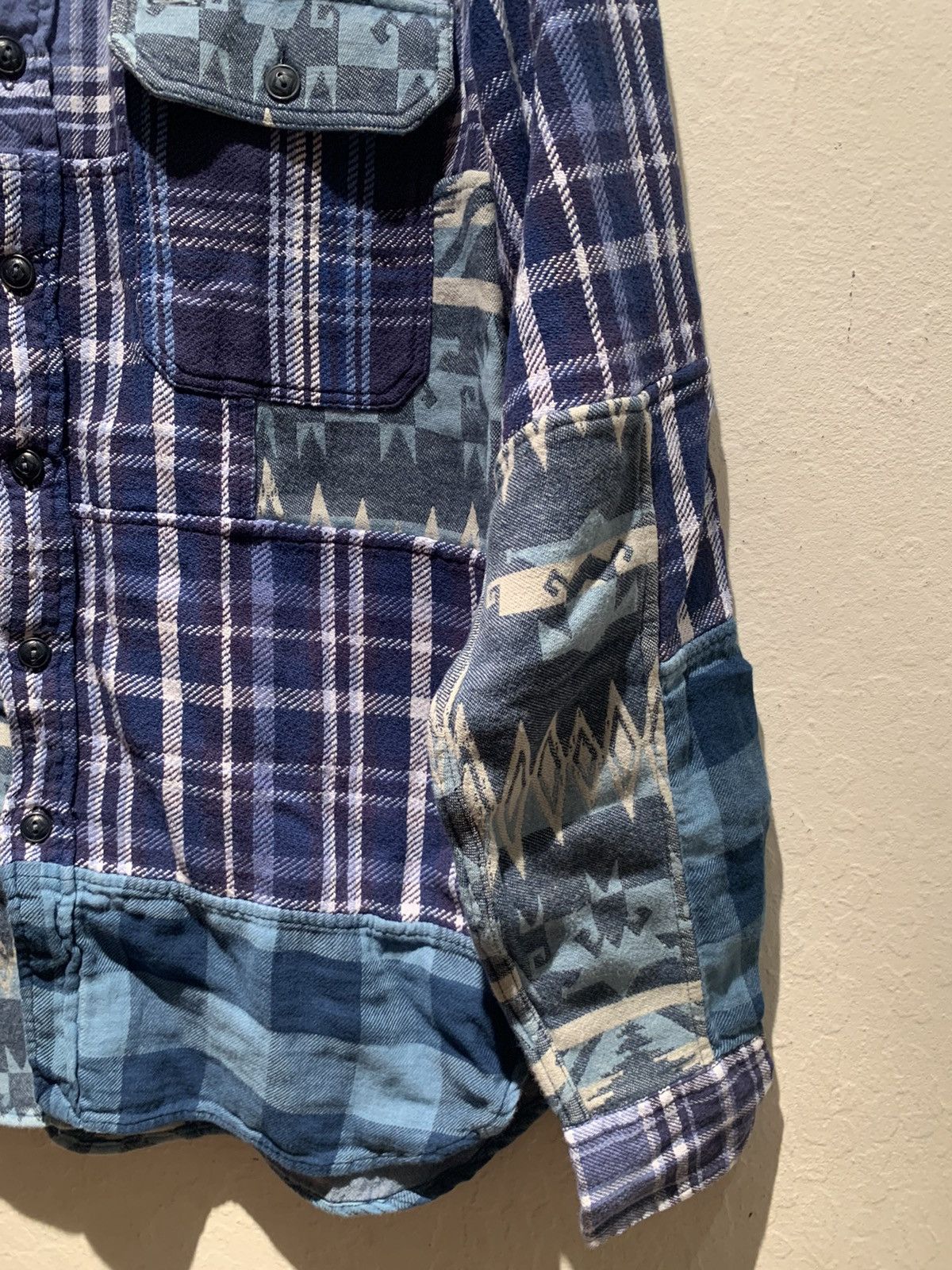 Designer × Polo Ralph Lauren × Ralph Lauren *RARE* New Polo Ralph Lauren Patchwork Button Shirt Size US S / EU 44-46 / 1 - 4 Thumbnail