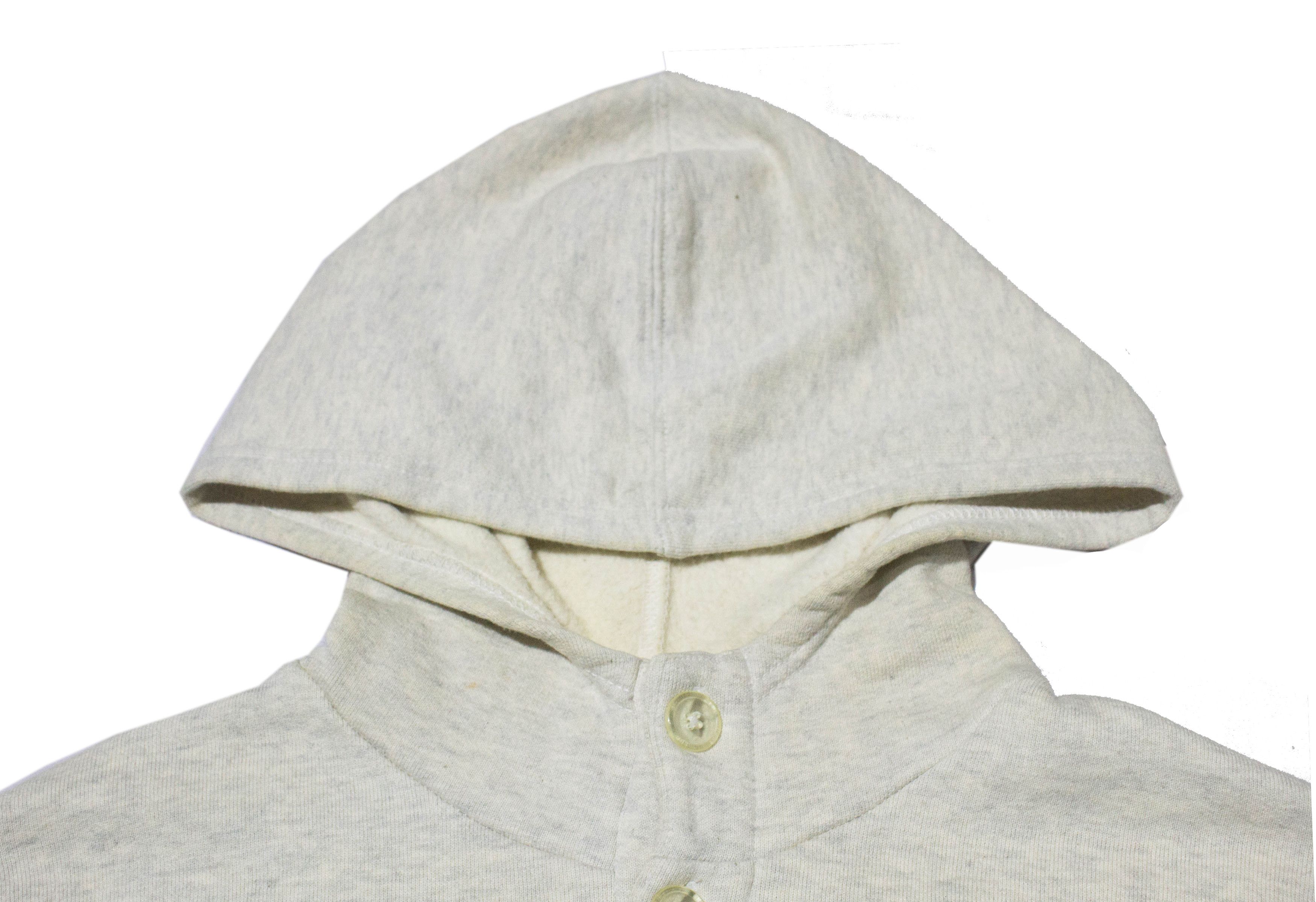 A.P.C. A.P.C France Henley Hoodie Pullover size Small Gray Size US S / EU 44-46 / 1 - 4 Thumbnail