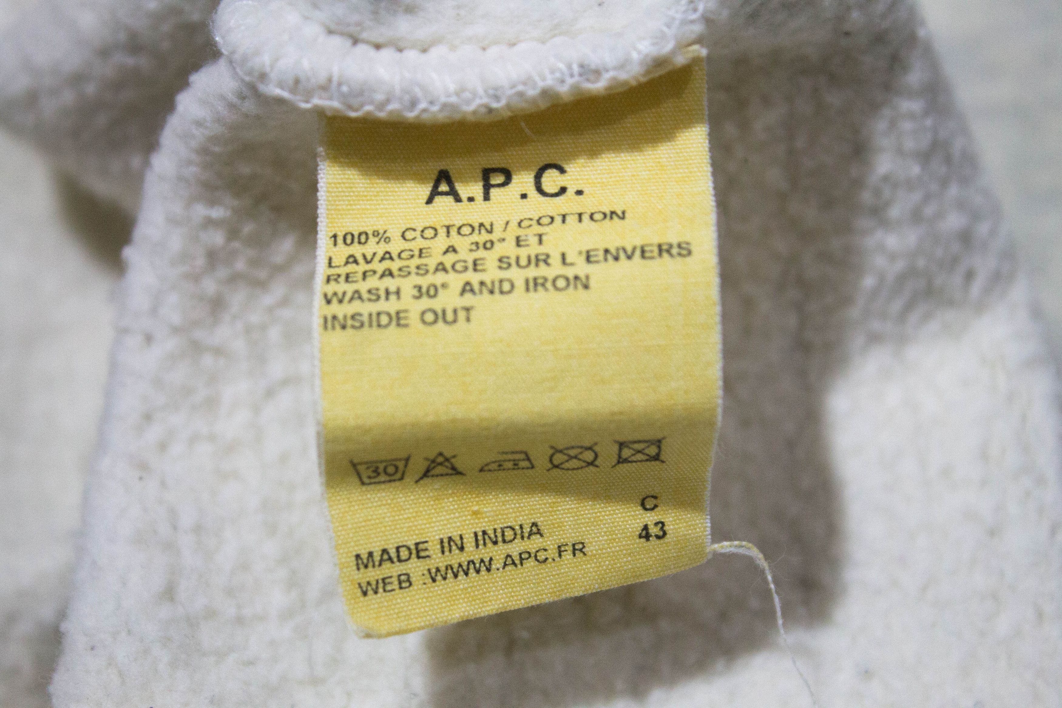 A.P.C. A.P.C France Henley Hoodie Pullover size Small Gray Size US S / EU 44-46 / 1 - 7 Thumbnail