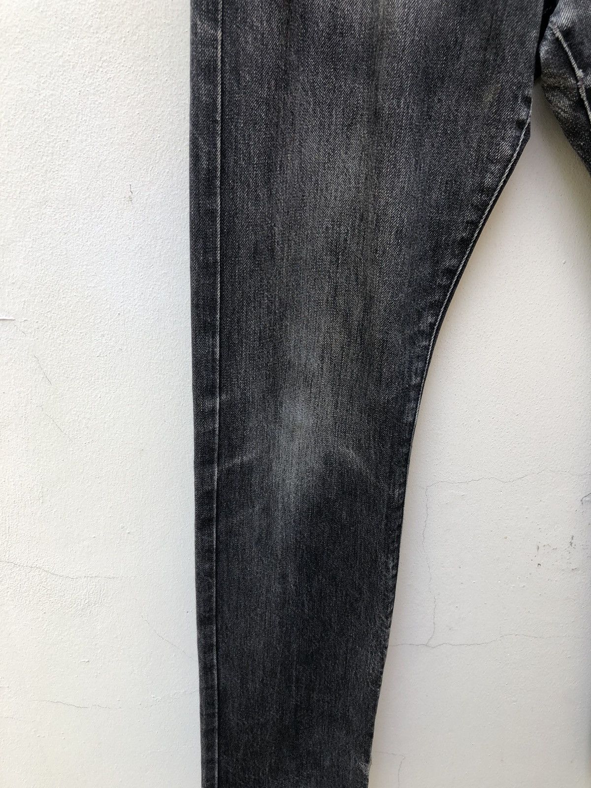 Beams Plus Beams + Japan Ripped Faded Black Denim Selvedge Jeans Size US 29 - 11 Thumbnail