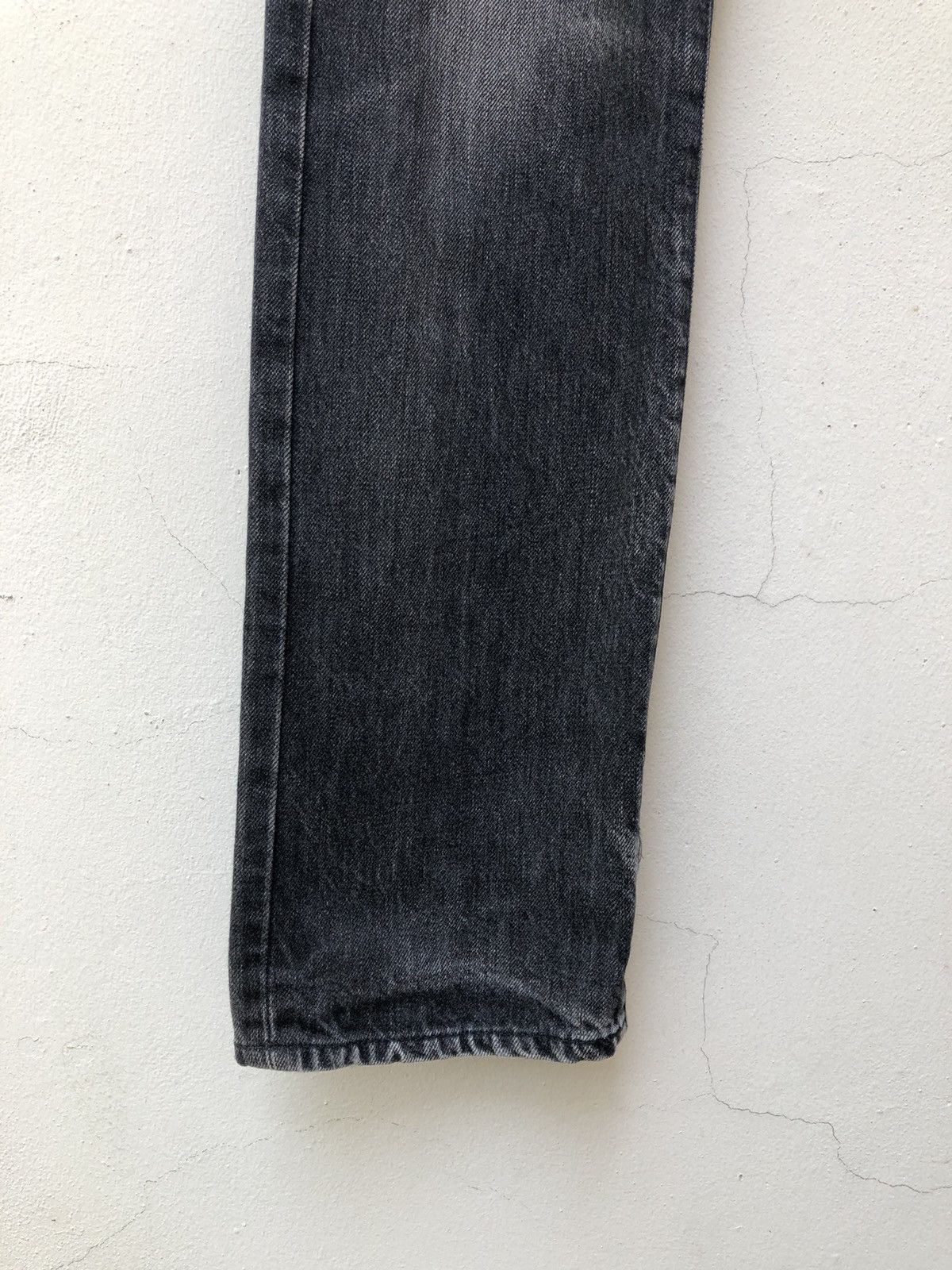 Beams Plus Beams + Japan Ripped Faded Black Denim Selvedge Jeans Size US 29 - 12 Thumbnail