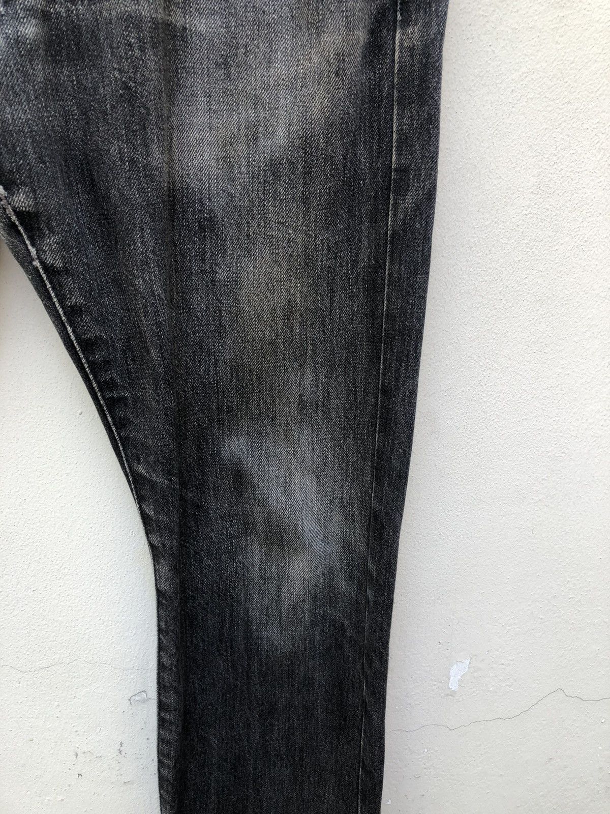 Beams Plus Beams + Japan Ripped Faded Black Denim Selvedge Jeans Size US 29 - 14 Thumbnail