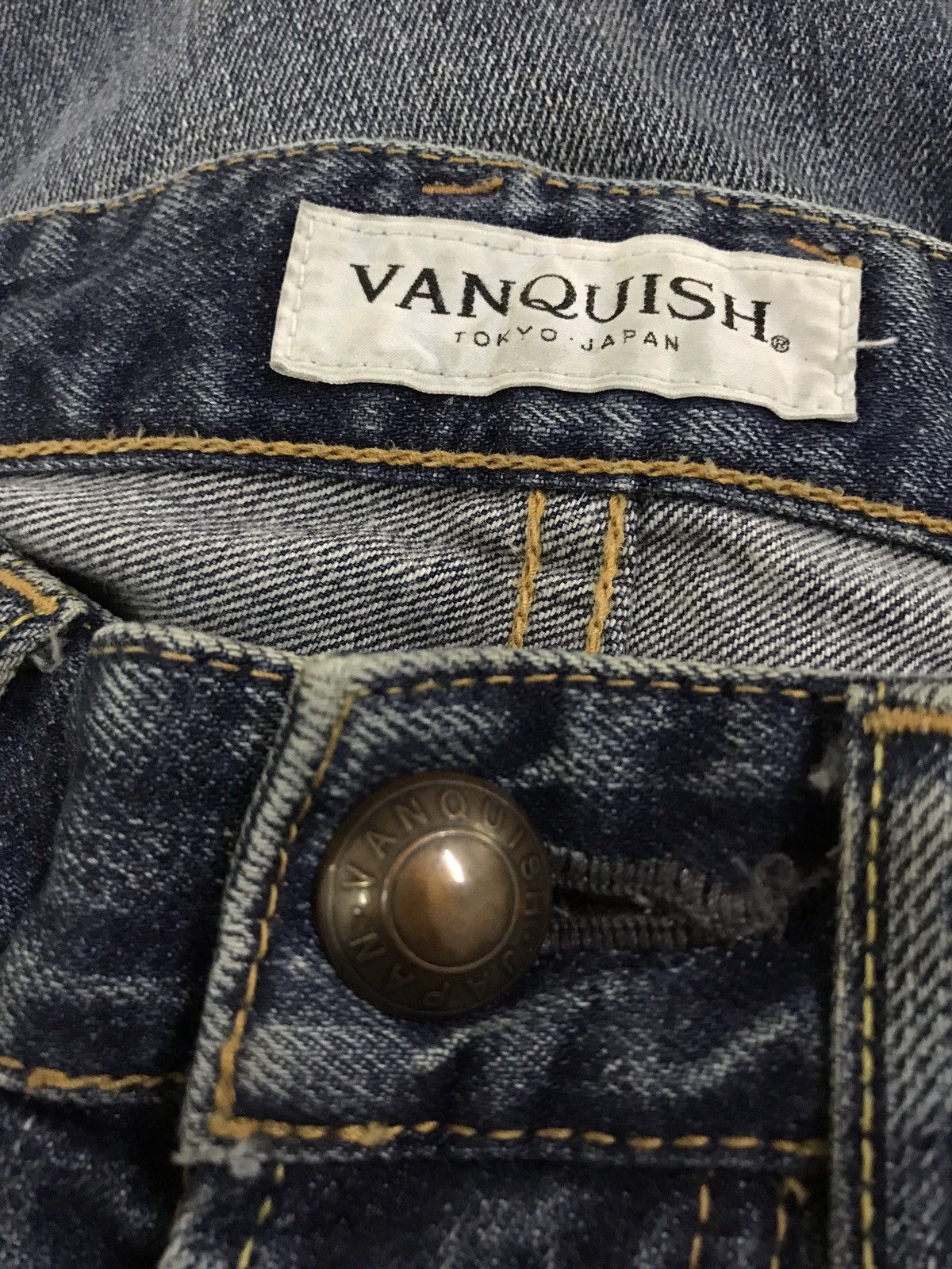 Vanquish Vanquish Japan Distressed Spike Pocket Denim Jeans Size US 30 / EU 46 - 7 Thumbnail