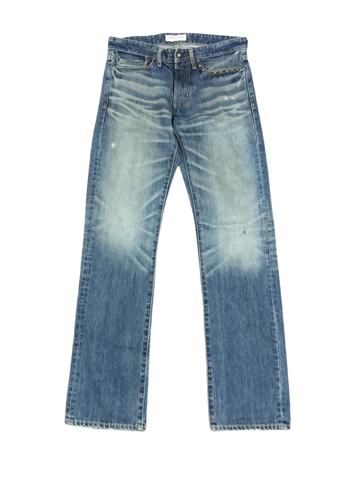 Vanquish Vanquish Japan Distressed Spike Pocket Denim Jeans Size US 30 / EU 46 - 1 Thumbnail