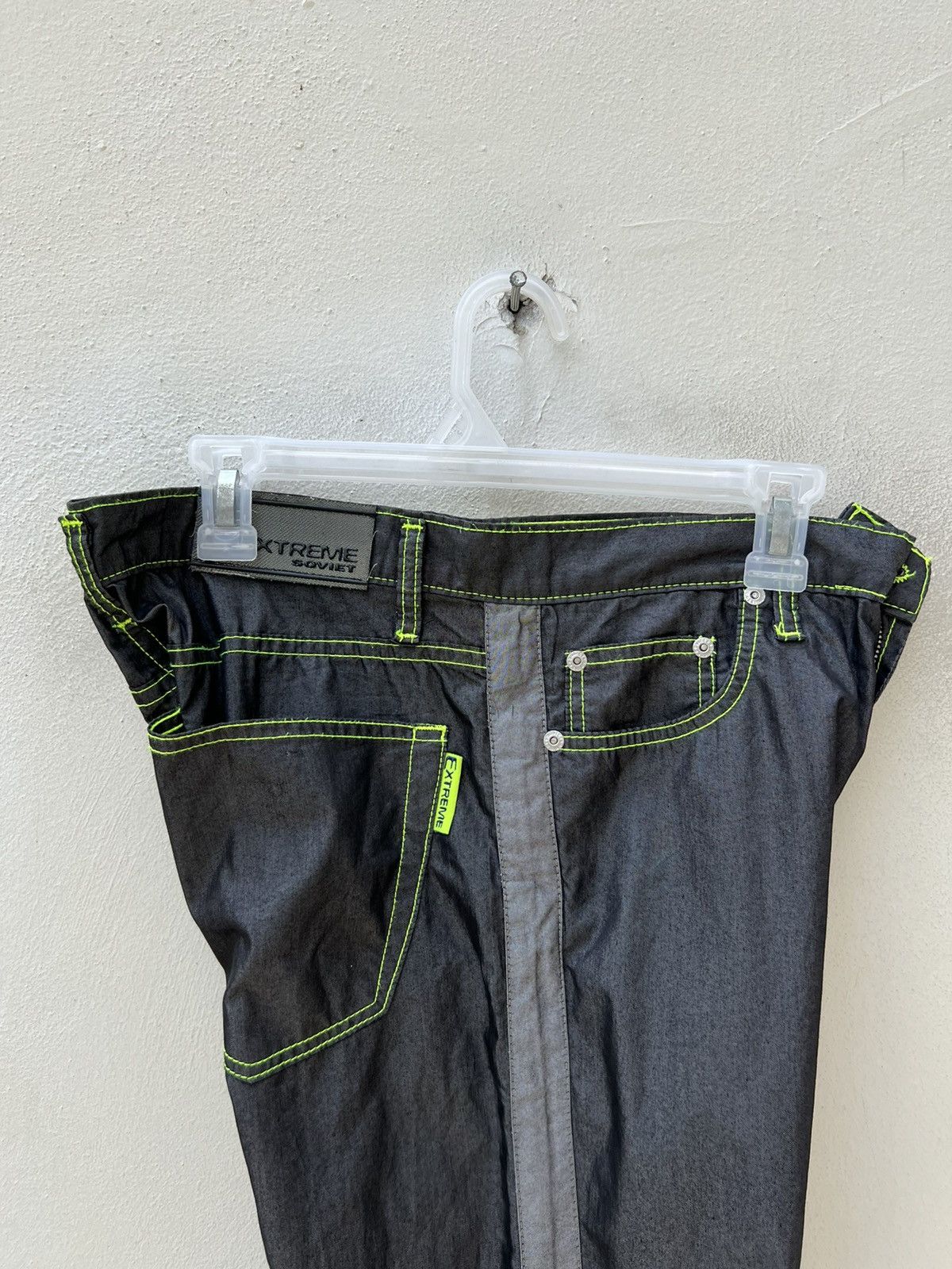 Vintage EXTREME SOVIET Made in Italy Lightweight Side Stripe Grey Size US 32 / EU 48 - 19 Thumbnail