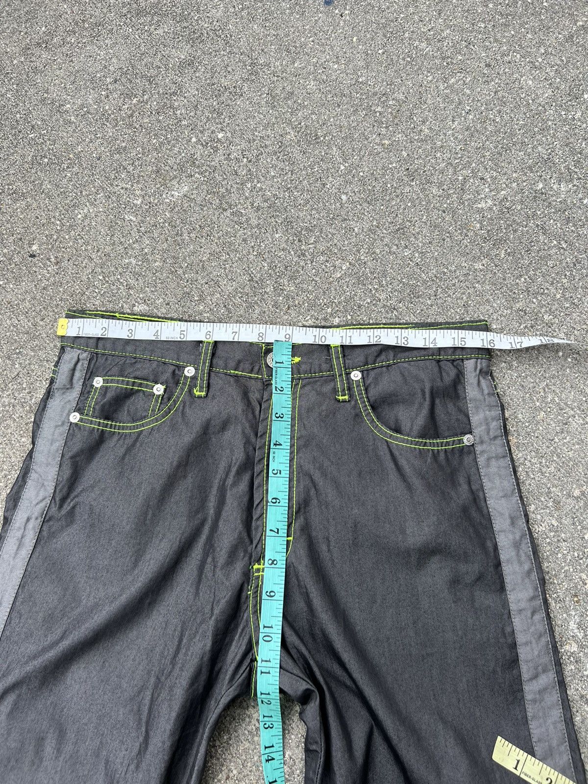 Vintage EXTREME SOVIET Made in Italy Lightweight Side Stripe Grey Size US 32 / EU 48 - 2 Thumbnail
