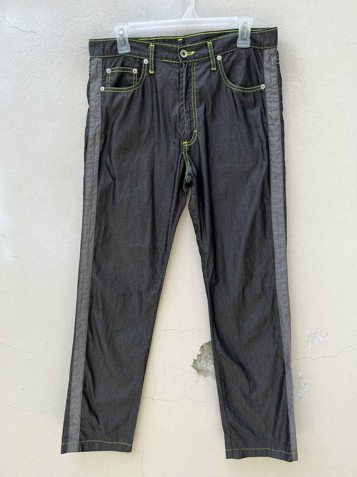 Vintage EXTREME SOVIET Made in Italy Lightweight Side Stripe Grey Size US 32 / EU 48 - 6 Thumbnail