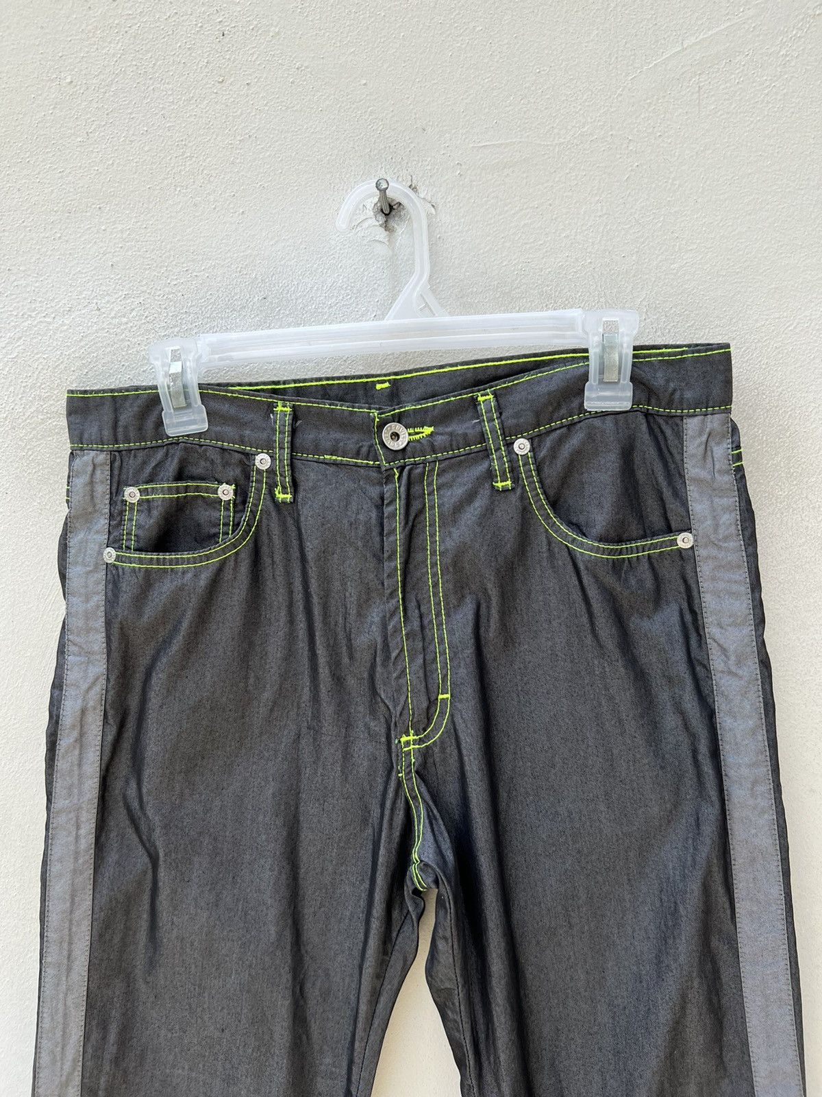 Vintage EXTREME SOVIET Made in Italy Lightweight Side Stripe Grey Size US 32 / EU 48 - 7 Thumbnail