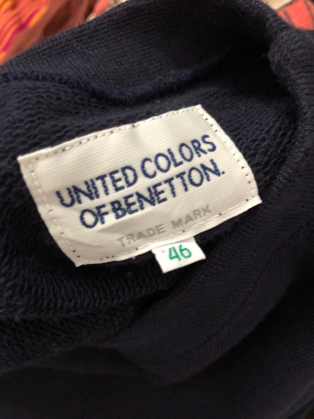 United Colors Of Benetton Spell Out Embroidery Navy Blue Crewneck Sweatshirt Size US M / EU 48-50 / 2 - 6 Thumbnail