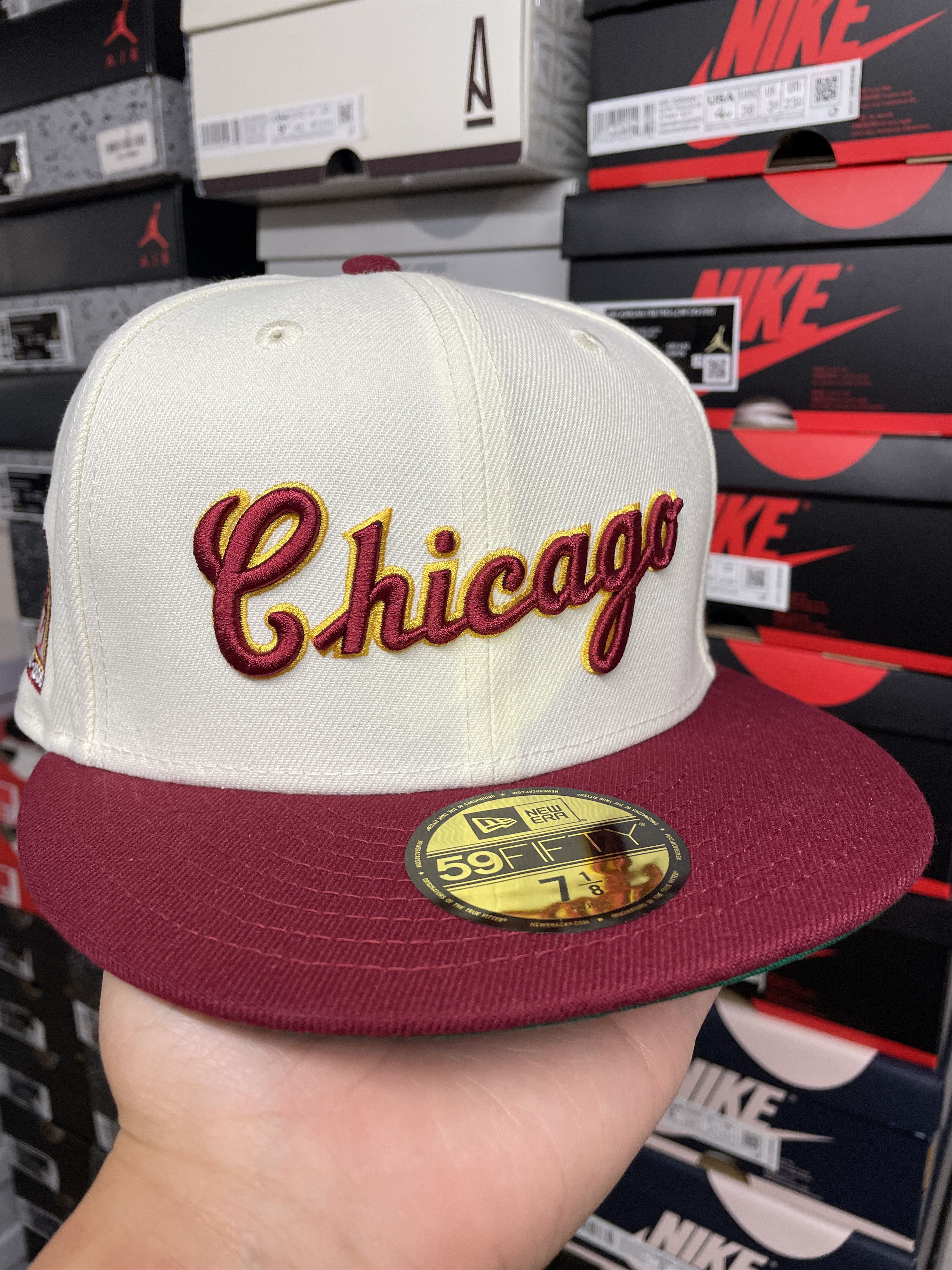 Burdeens New Era 59Fifty Chicago White Sox 7 3/8 Script Two 2 Tone DeRozan  USC