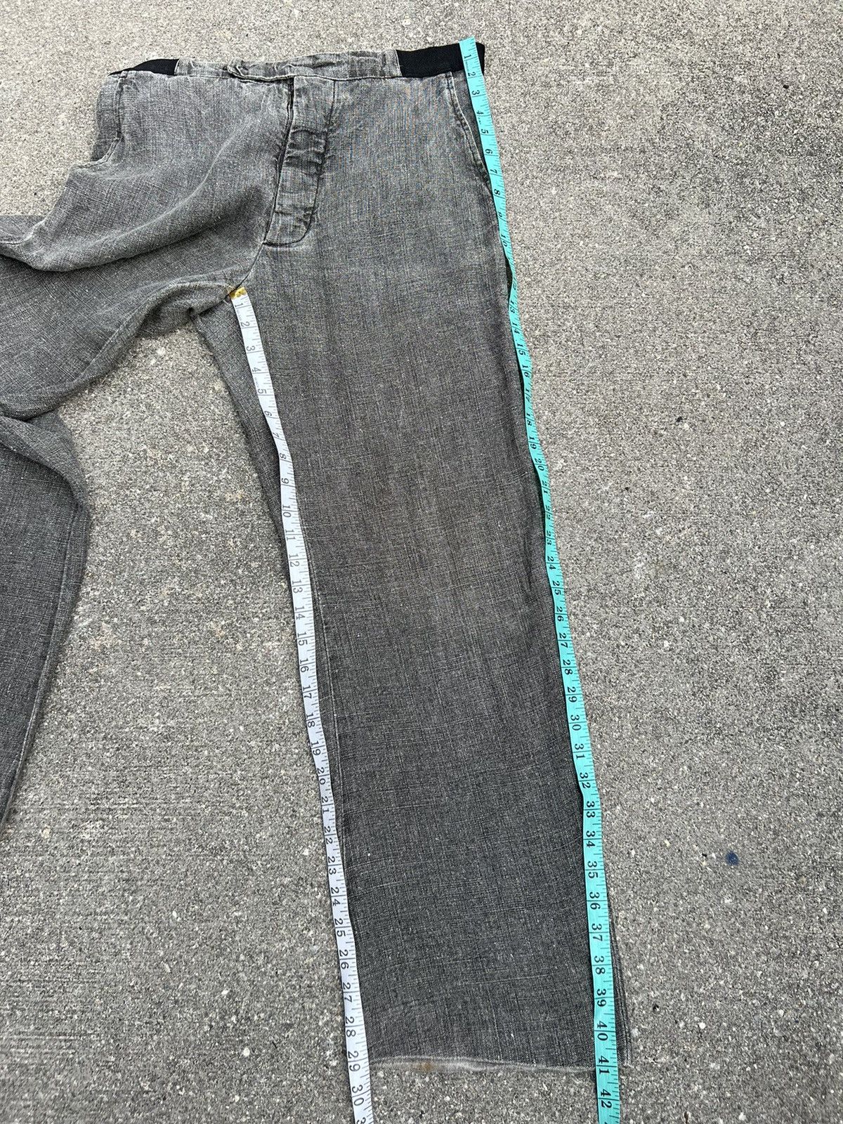 Maison Margiela × Vintage Vintage 90s Martin Margiela Italy Fade Linen Trouser Pant Size US 34 / EU 50 - 4 Thumbnail