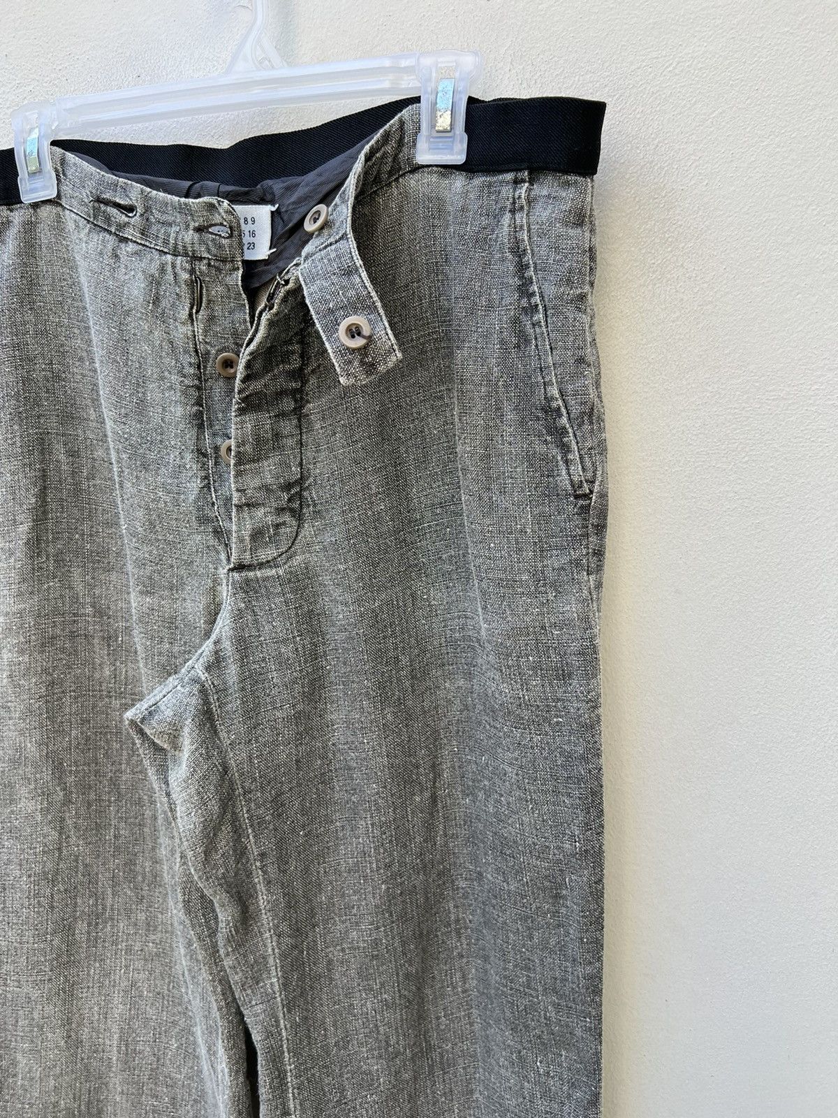 Maison Margiela × Vintage Vintage 90s Martin Margiela Italy Fade Linen Trouser Pant Size US 34 / EU 50 - 10 Thumbnail