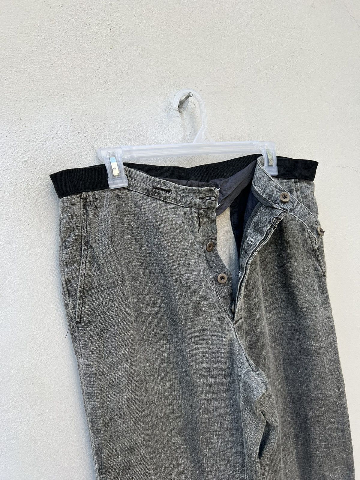 Maison Margiela × Vintage Vintage 90s Martin Margiela Italy Fade Linen Trouser Pant Size US 34 / EU 50 - 7 Thumbnail