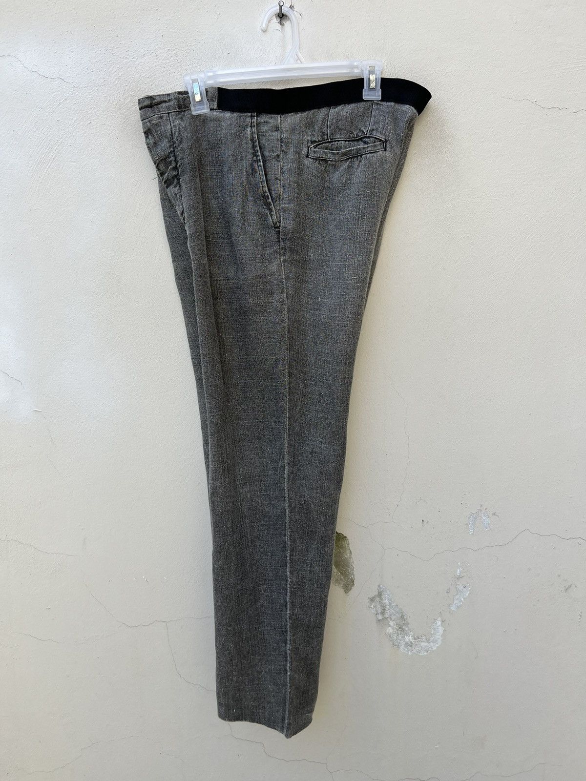Maison Margiela × Vintage Vintage 90s Martin Margiela Italy Fade Linen Trouser Pant Size US 34 / EU 50 - 21 Thumbnail