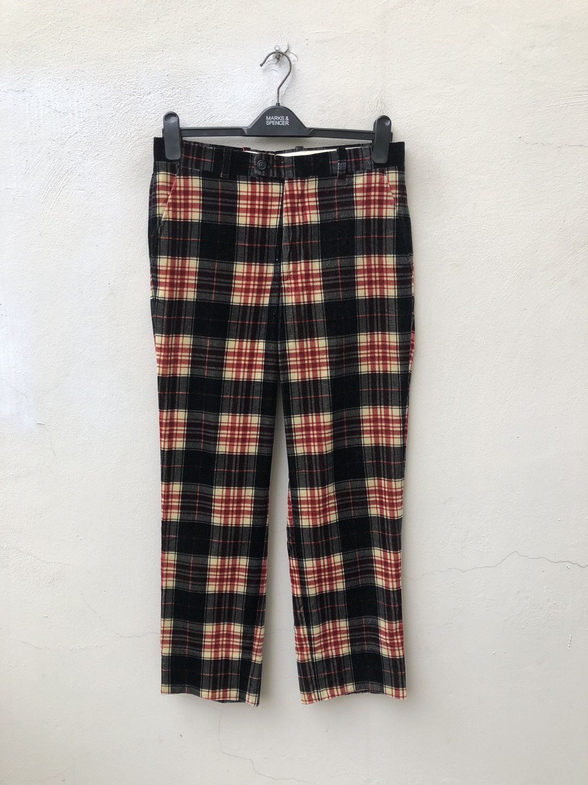 Beams Plus Beams X Bernard Zins Tartan Velour Trouser Size US 30 / EU 46 - 1 Thumbnail
