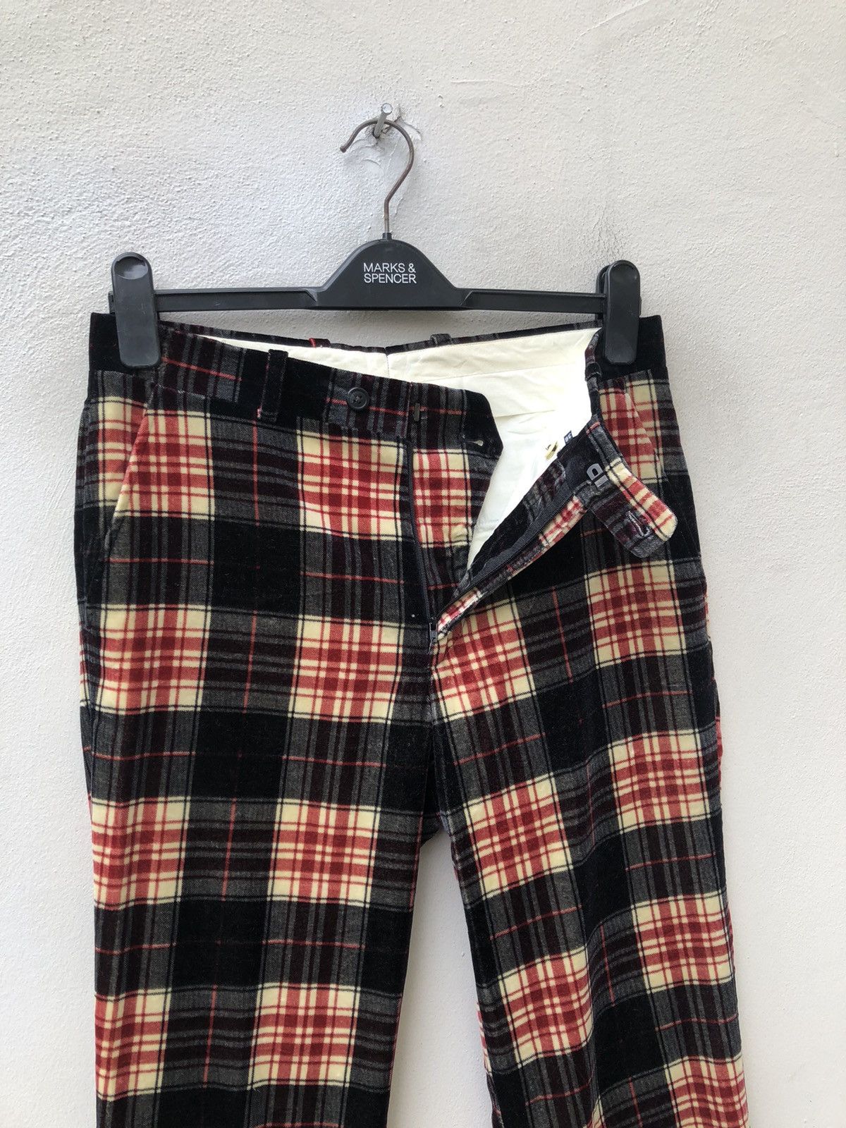 Beams Plus Beams X Bernard Zins Tartan Velour Trouser Size US 30 / EU 46 - 3 Thumbnail