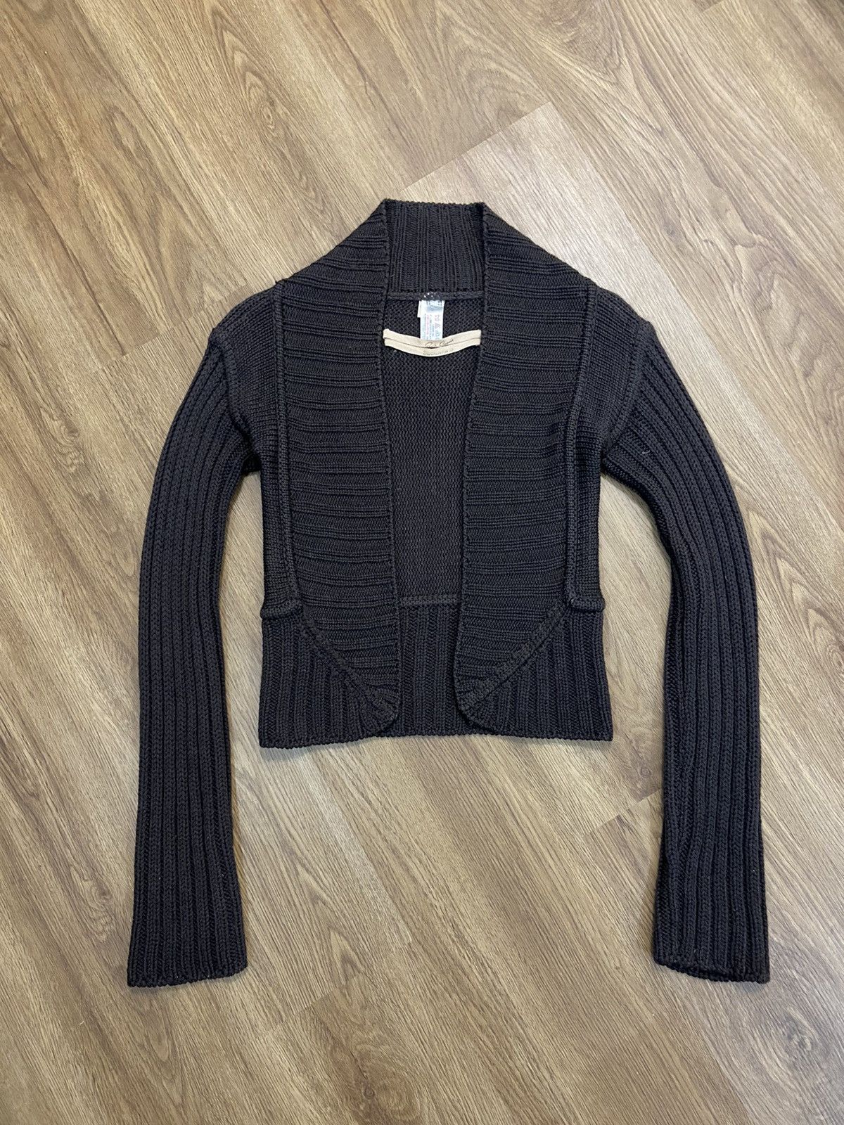 Rick Owens Rick Owens FW03 “TRUCKER” Triangle Knit Cardigan Size US XS / EU 42 / 0 - 4 Thumbnail