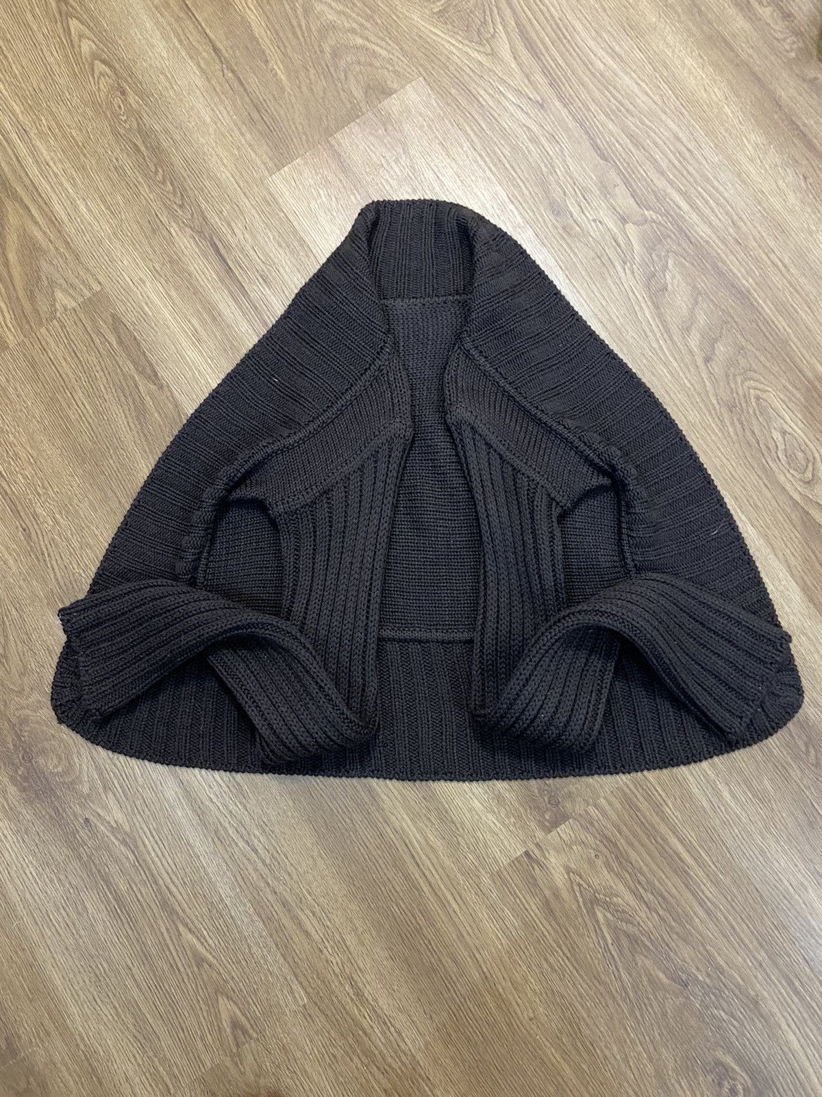 Rick Owens Rick Owens FW03 “TRUCKER” Triangle Knit Cardigan Size US XS / EU 42 / 0 - 2 Thumbnail