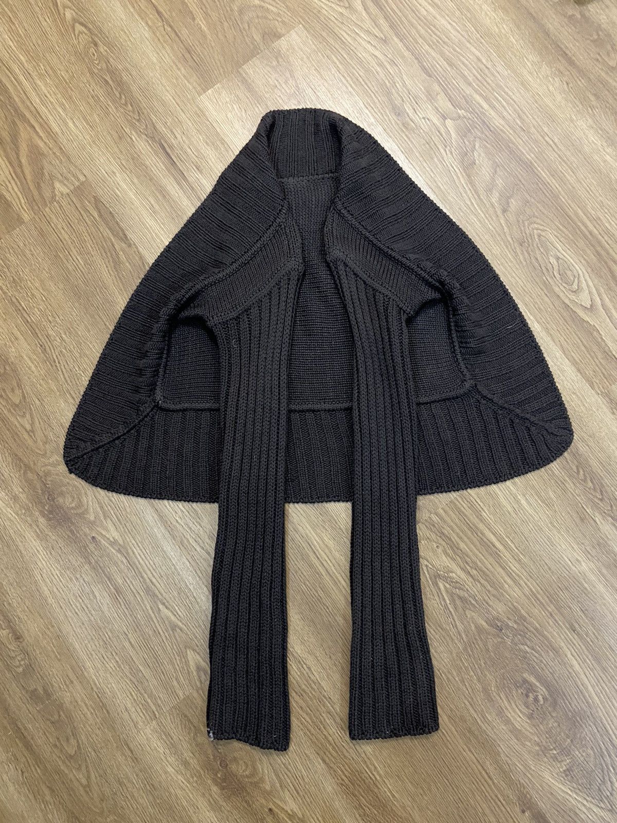 Rick Owens Rick Owens FW03 “TRUCKER” Triangle Knit Cardigan Size US XS / EU 42 / 0 - 1 Thumbnail