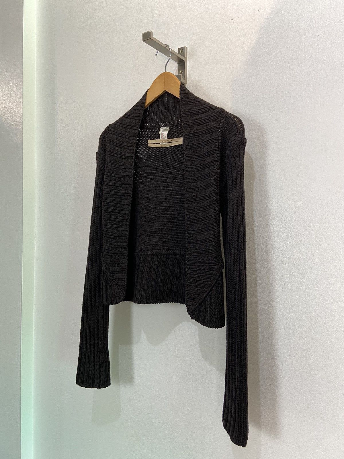 Rick Owens Rick Owens FW03 “TRUCKER” Triangle Knit Cardigan Size US XS / EU 42 / 0 - 10 Thumbnail
