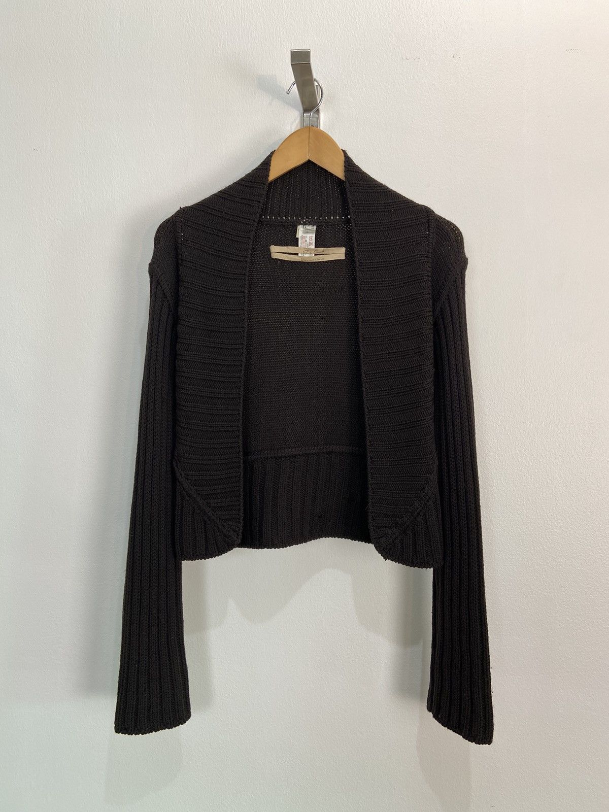 Rick Owens Rick Owens FW03 “TRUCKER” Triangle Knit Cardigan Size US XS / EU 42 / 0 - 8 Thumbnail
