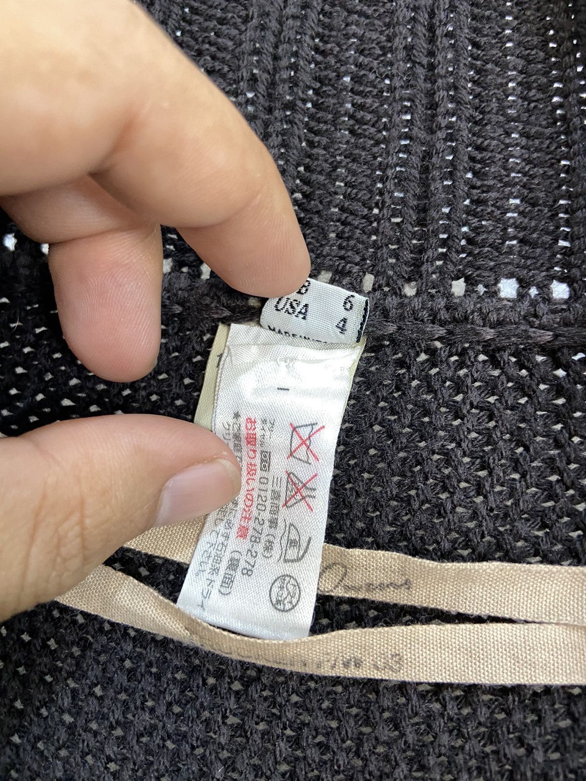 Rick Owens Rick Owens FW03 “TRUCKER” Triangle Knit Cardigan Size US XS / EU 42 / 0 - 13 Thumbnail