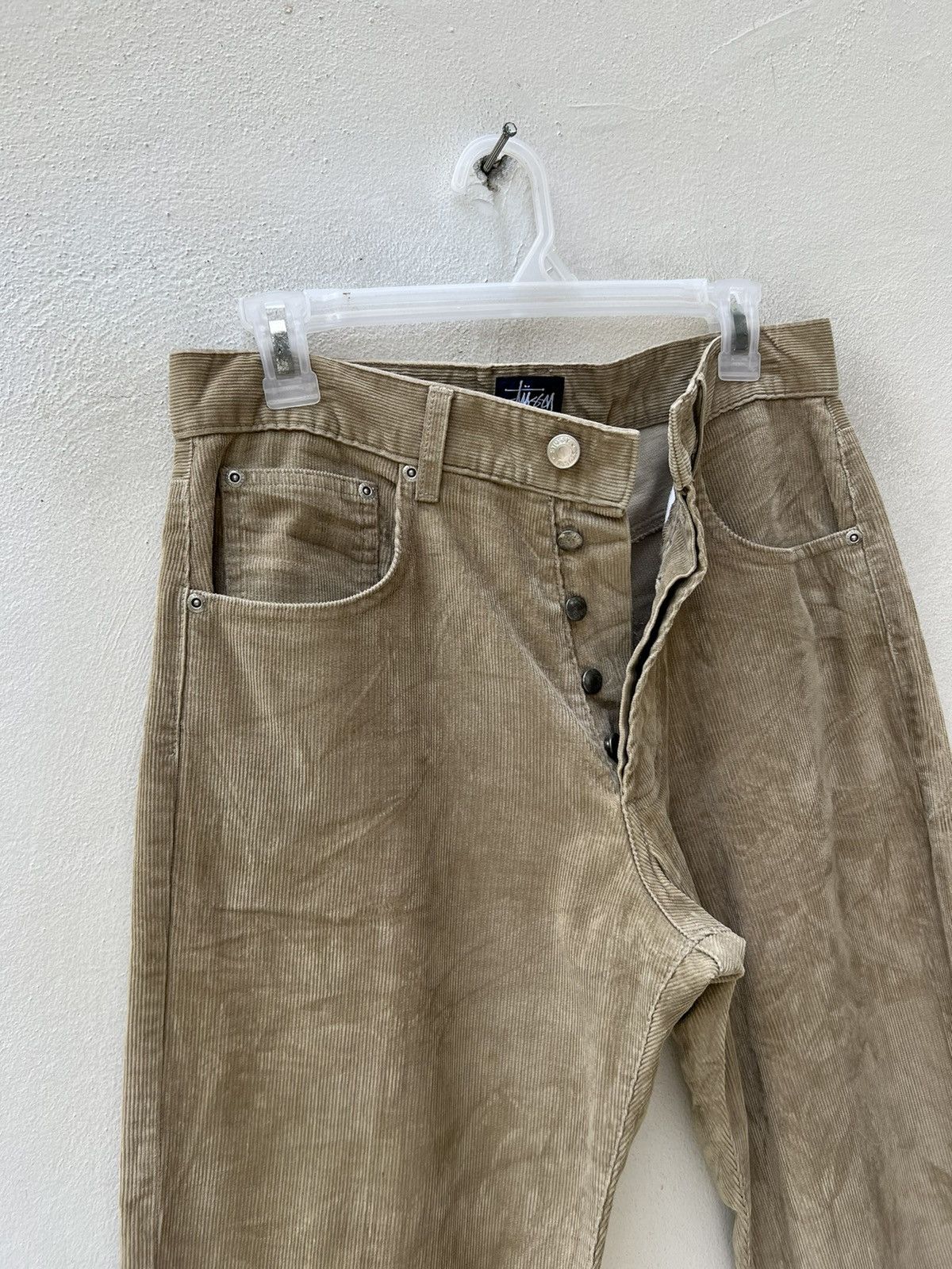 Stussy Vintage 90s Stussy Made in Usa Corduroy Jeans Size US 30 / EU 46 - 9 Thumbnail