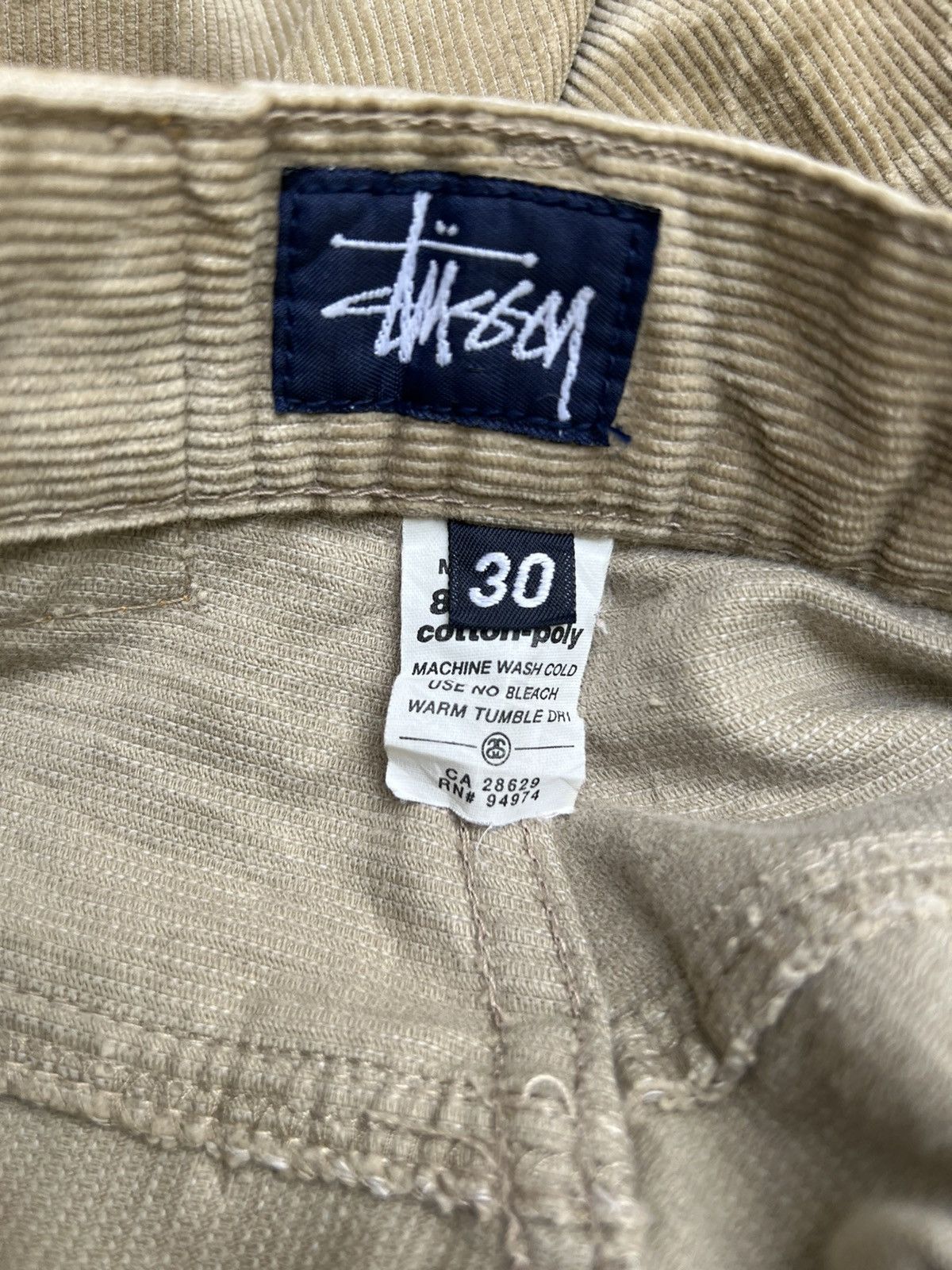 Stussy Vintage 90s Stussy Made in Usa Corduroy Jeans Size US 30 / EU 46 - 23 Thumbnail