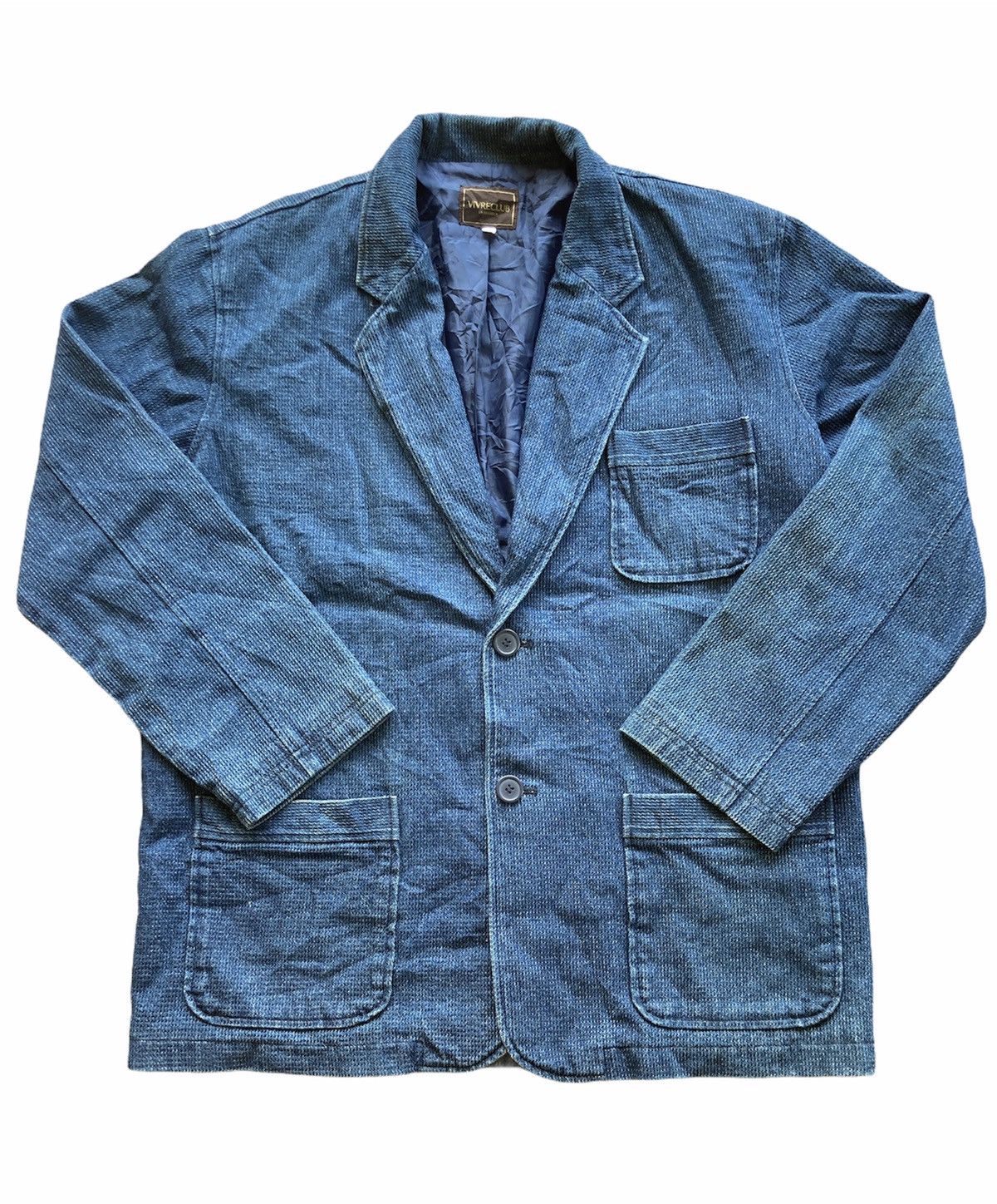 Indigo Indigo Blazer Jacket Size US L / EU 52-54 / 3 - 1 Thumbnail
