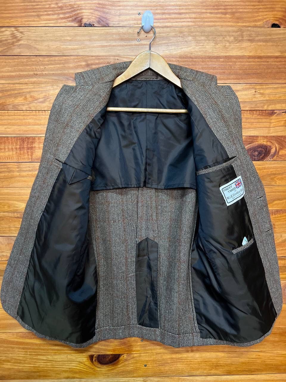 Vintage VINTAGE FINEST TWEED BLAZER WOOL MADE IN ENGLAND Size 42R - 11 Thumbnail