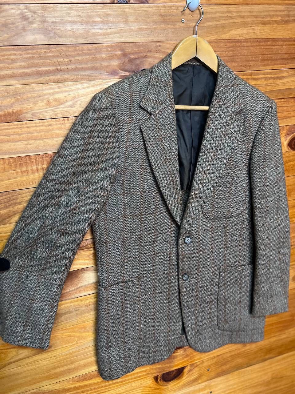 Vintage VINTAGE FINEST TWEED BLAZER WOOL MADE IN ENGLAND Size 42R - 4 Thumbnail