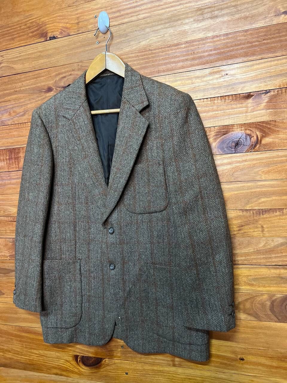 Vintage VINTAGE FINEST TWEED BLAZER WOOL MADE IN ENGLAND Size 42R - 3 Thumbnail