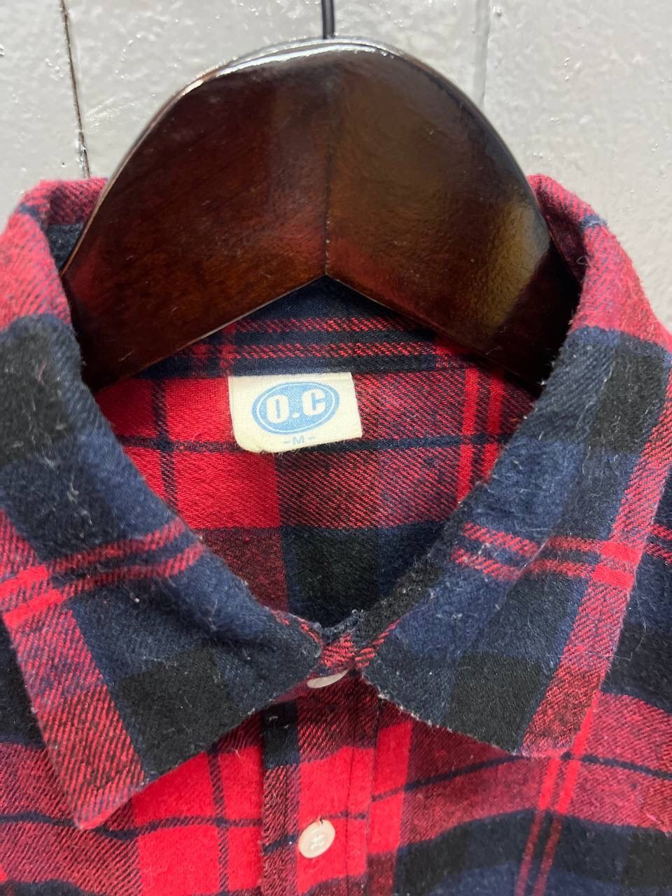 Japanese Brand O.C FLANNEL COTTON PLAID RED Size US M / EU 48-50 / 2 - 6 Thumbnail