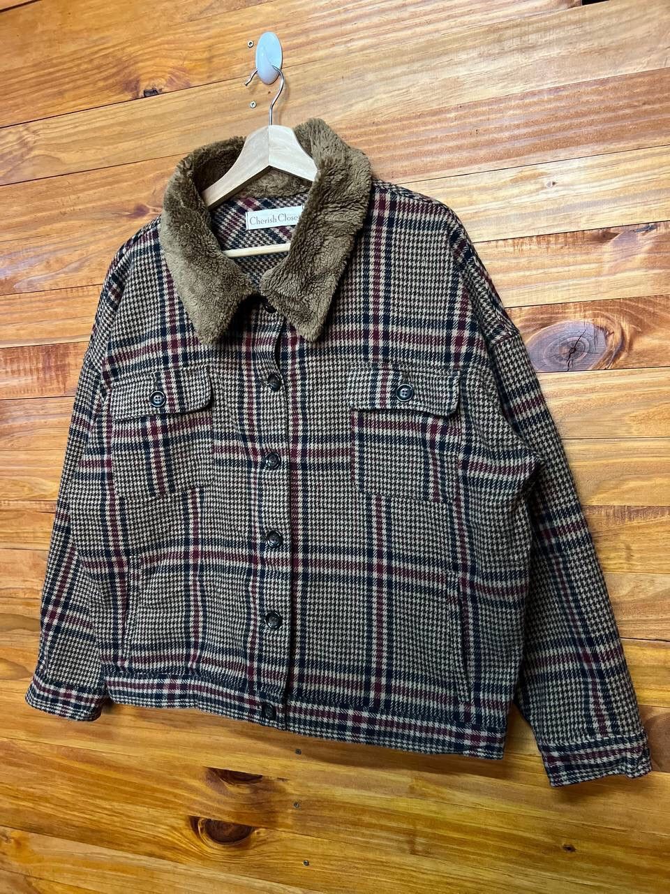 Japanese Brand CHERISH CLOSET WOOL SHERPA TRUCKER JACKET Size US L / EU 52-54 / 3 - 3 Thumbnail
