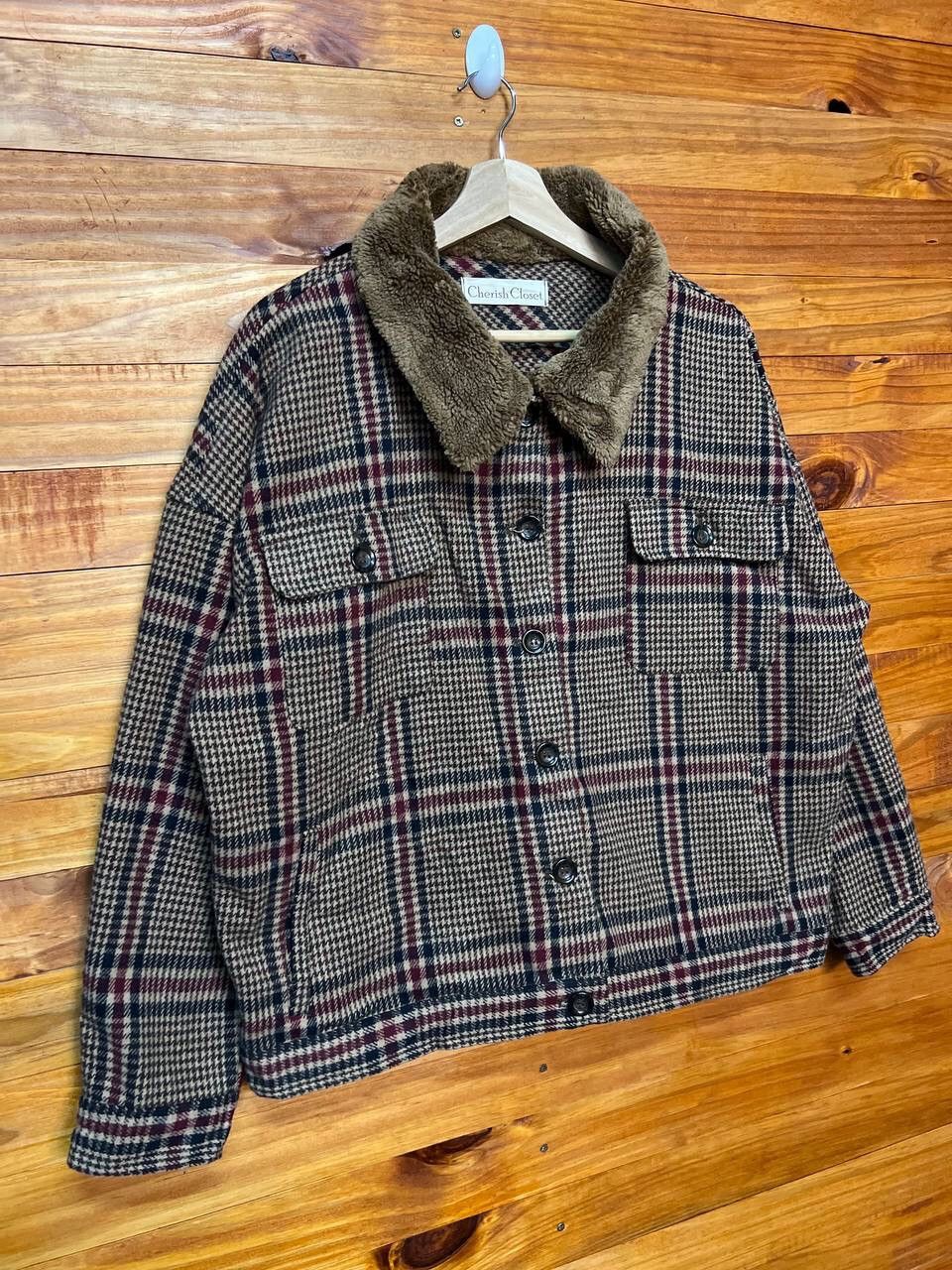 Japanese Brand CHERISH CLOSET WOOL SHERPA TRUCKER JACKET Size US L / EU 52-54 / 3 - 2 Thumbnail