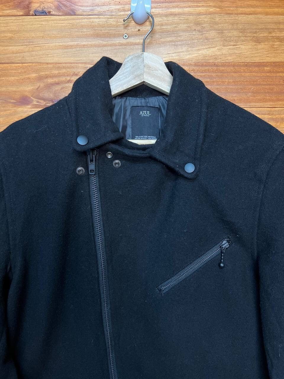 Japanese Brand STEAL🔥AZUL BY MOUSSY WOOL DOUBLE COLLAR JACKET Size US L / EU 52-54 / 3 - 7 Thumbnail