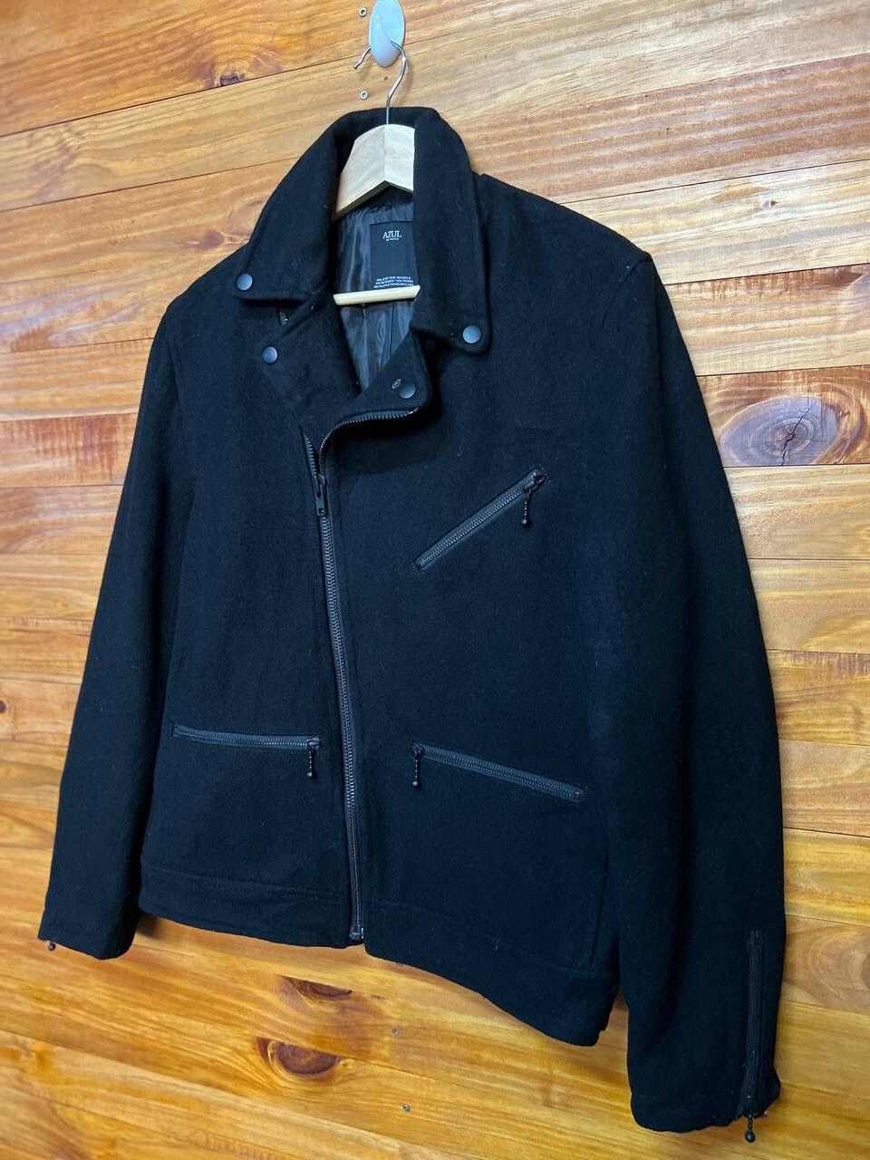 Japanese Brand STEAL🔥AZUL BY MOUSSY WOOL DOUBLE COLLAR JACKET Size US L / EU 52-54 / 3 - 3 Thumbnail