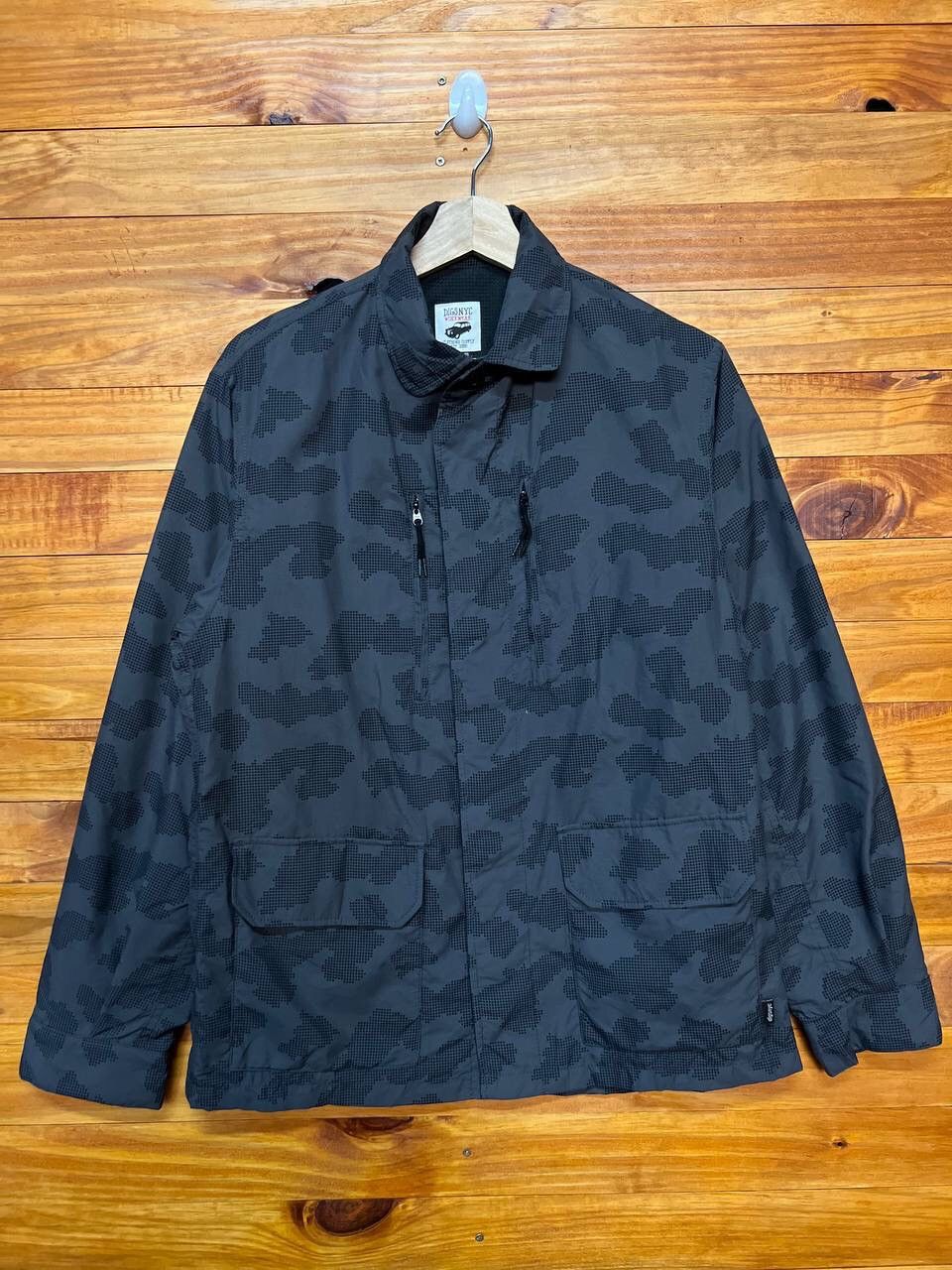 Japanese Brand DIGSNYC WORKWEAR OUTSHIRT JACKET CAMO SPACE GRAY Size US M / EU 48-50 / 2 - 1 Thumbnail