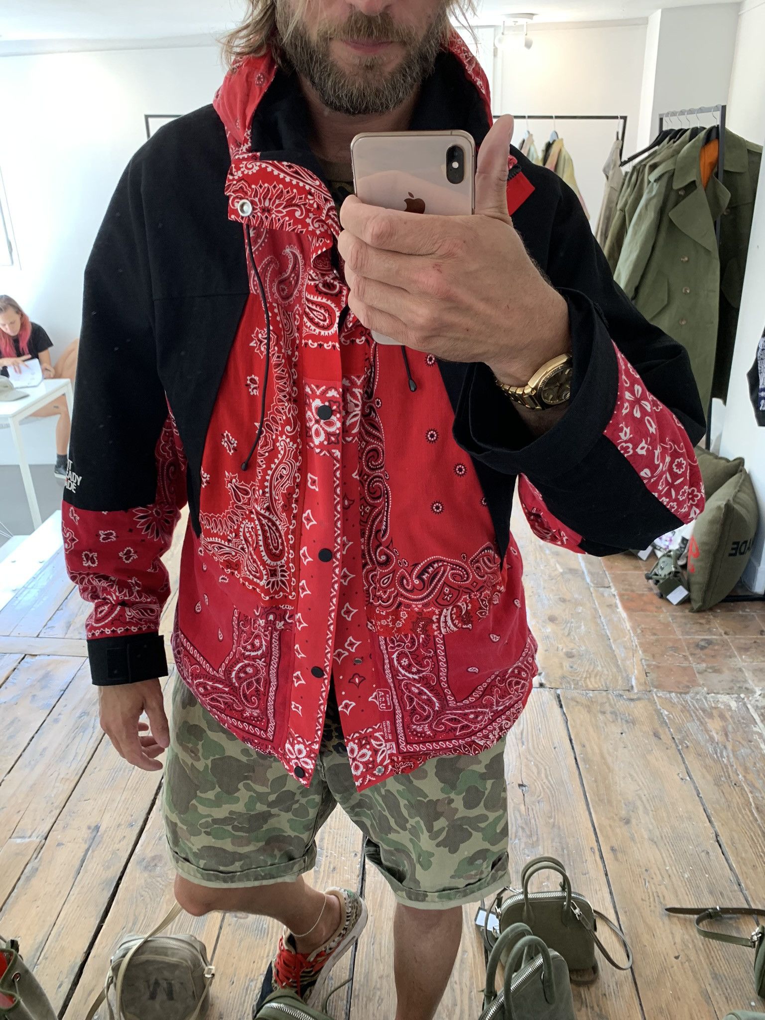 READYMADE $5000 Readymade Bandana Mountain Parka | Grailed