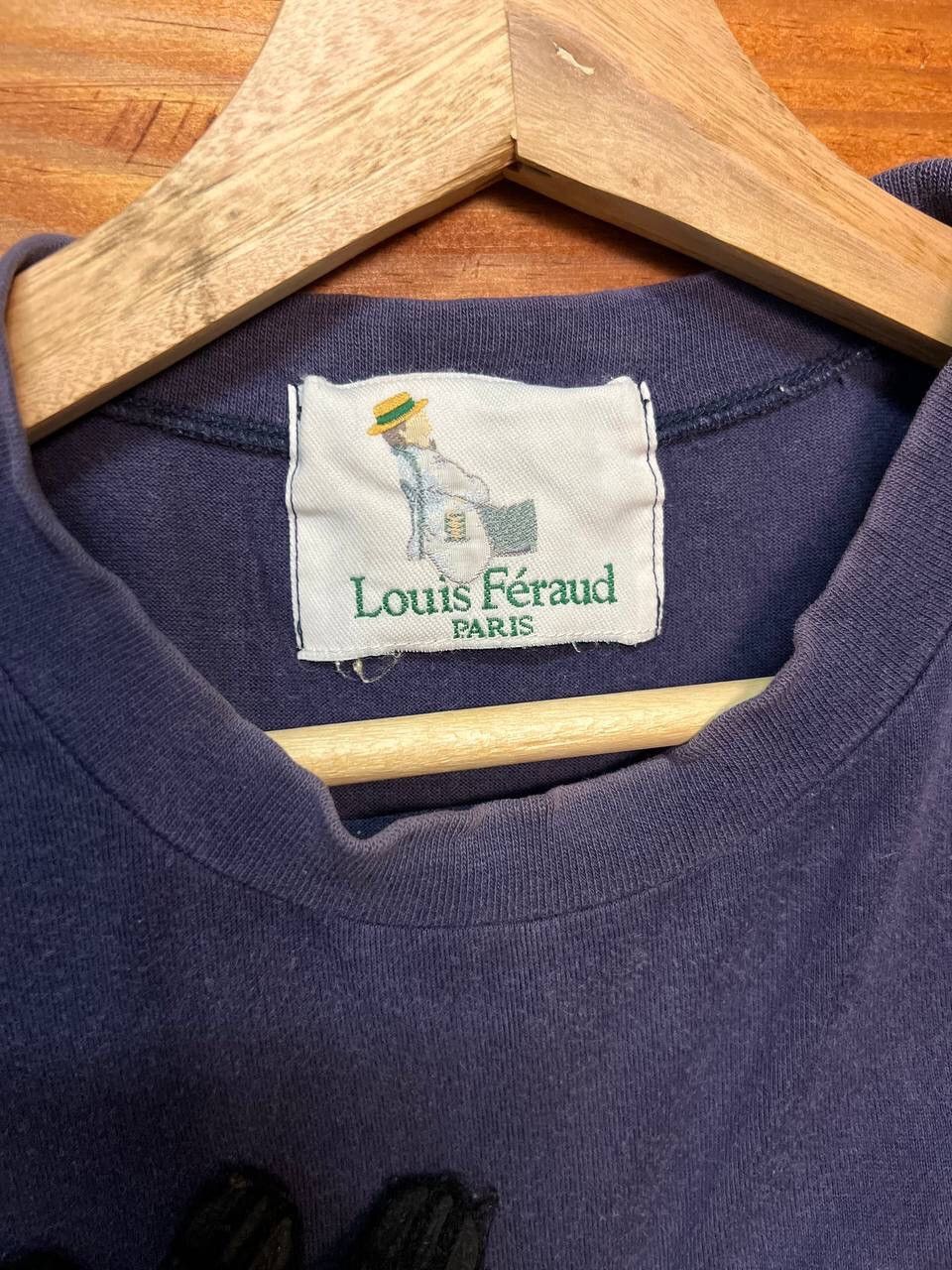 Vintage VINTAGE LOUIS FERAUD PARIS SPELLOUT TEES Size US L / EU 52-54 / 3 - 7 Thumbnail