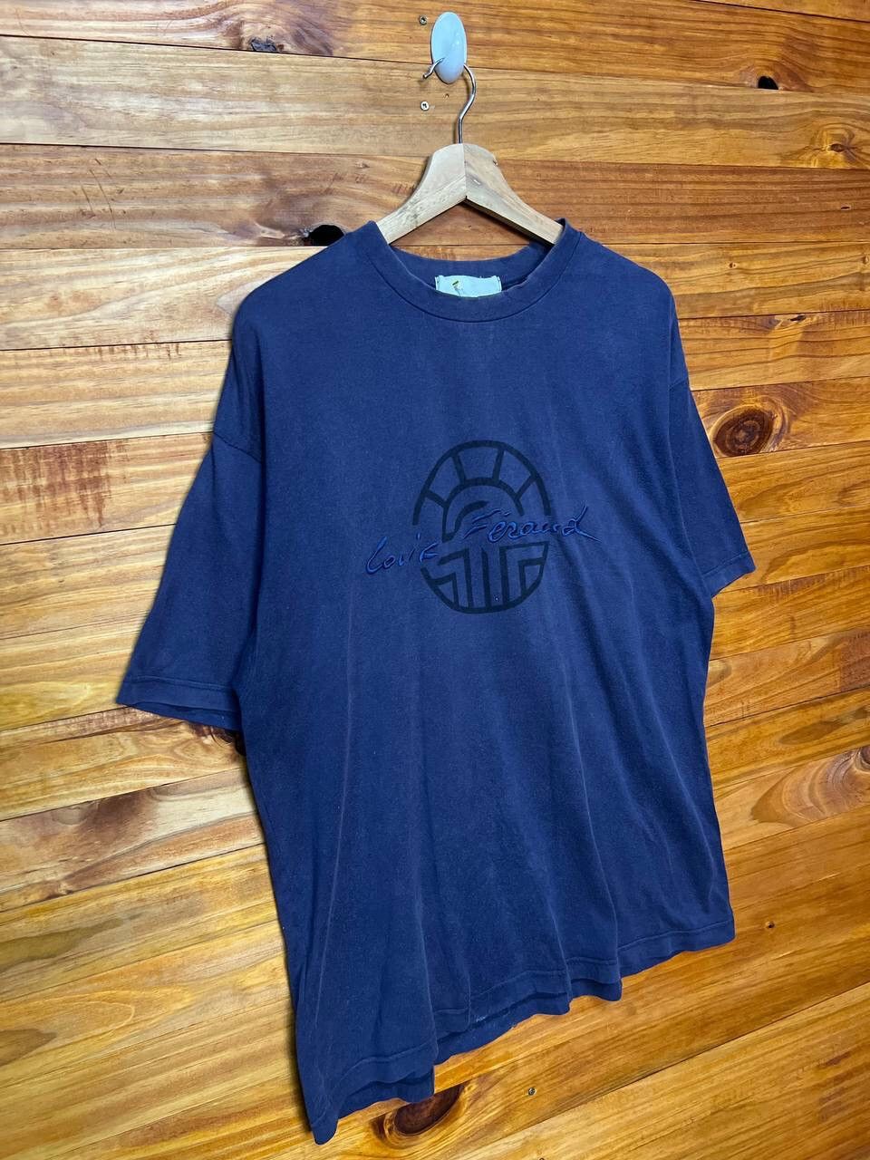 Vintage VINTAGE LOUIS FERAUD PARIS SPELLOUT TEES Size US L / EU 52-54 / 3 - 2 Thumbnail