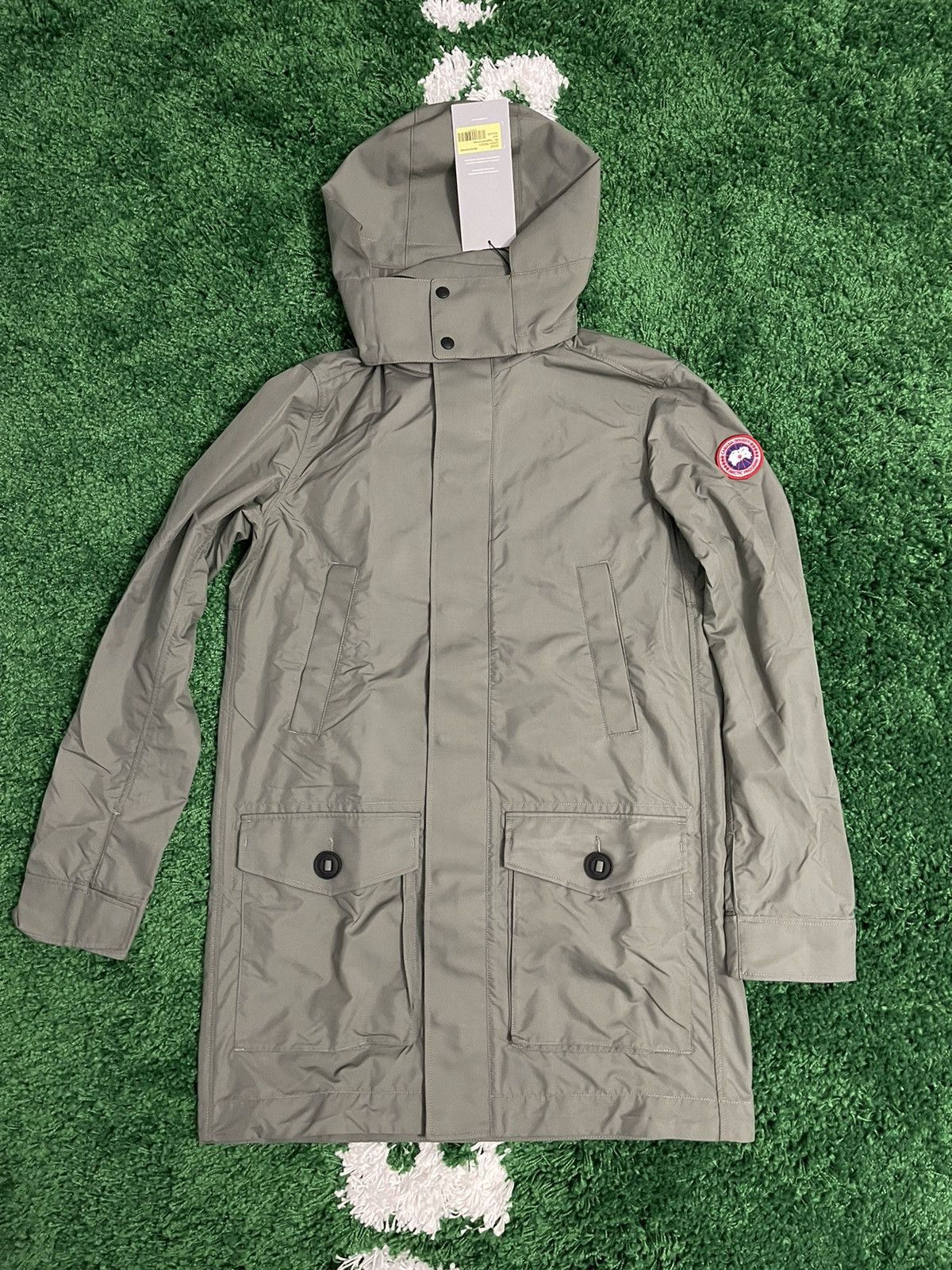image of Canada Goose Crew Trench Jacket in Sagebrush, Men's (Size Medium)