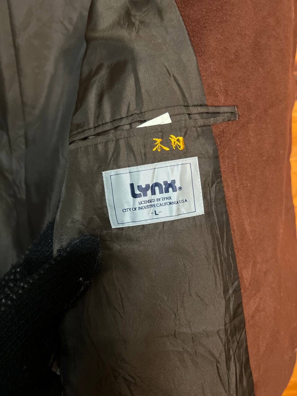 Japanese Brand VINTAGE LYNX POLYESTER BLAZER Size 44S - 7 Thumbnail