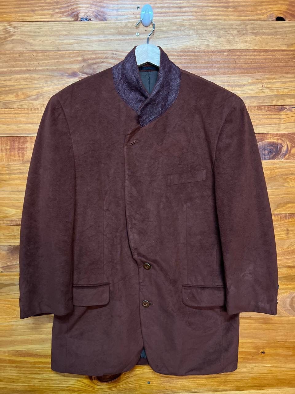 Japanese Brand VINTAGE LYNX POLYESTER BLAZER Size 44S - 1 Thumbnail